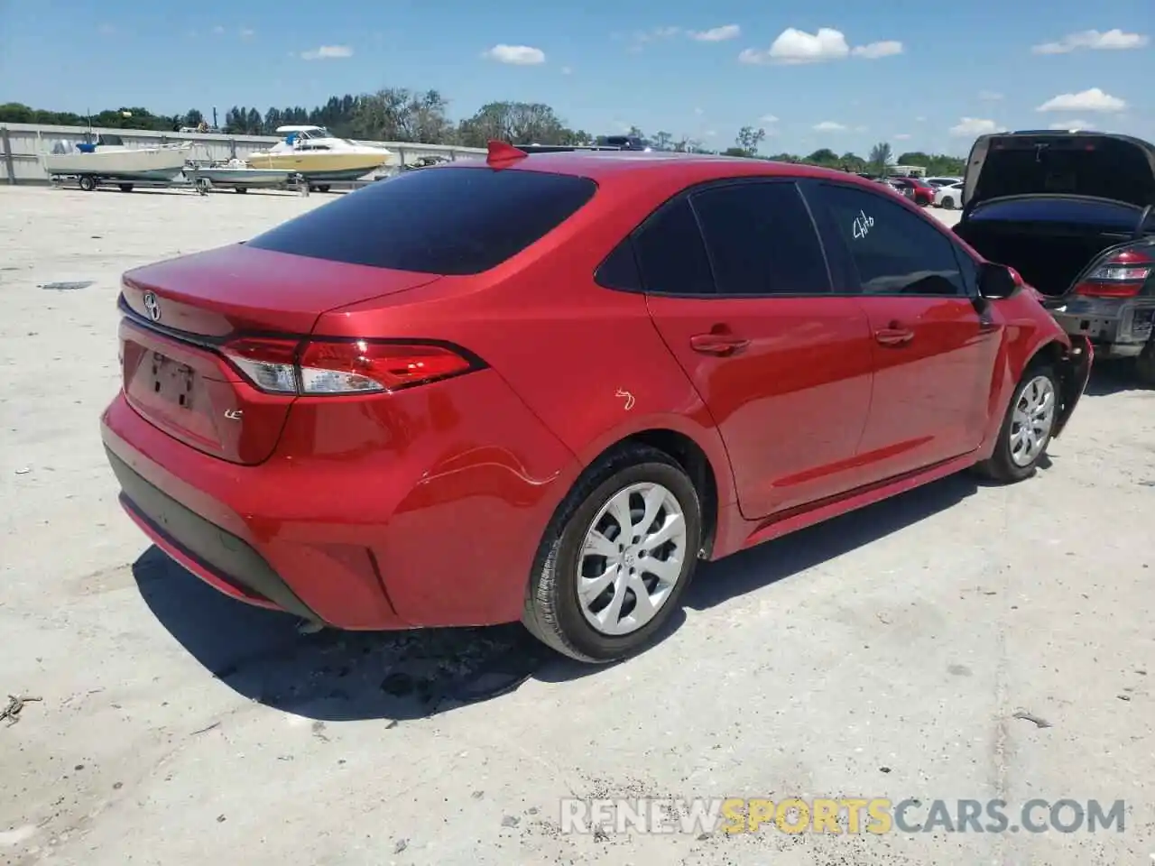 4 Photograph of a damaged car JTDEPMAE7MJ135656 TOYOTA COROLLA 2021