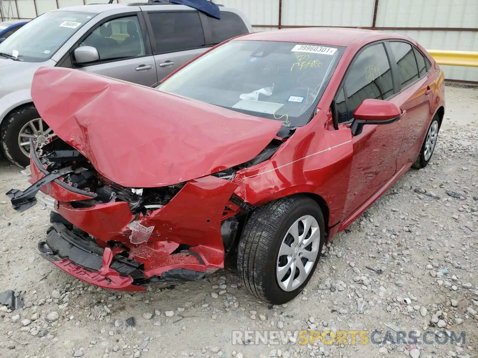 2 Photograph of a damaged car JTDEPMAE7MJ135818 TOYOTA COROLLA 2021