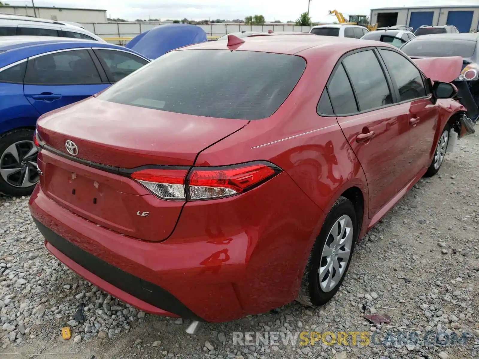 4 Photograph of a damaged car JTDEPMAE7MJ135818 TOYOTA COROLLA 2021