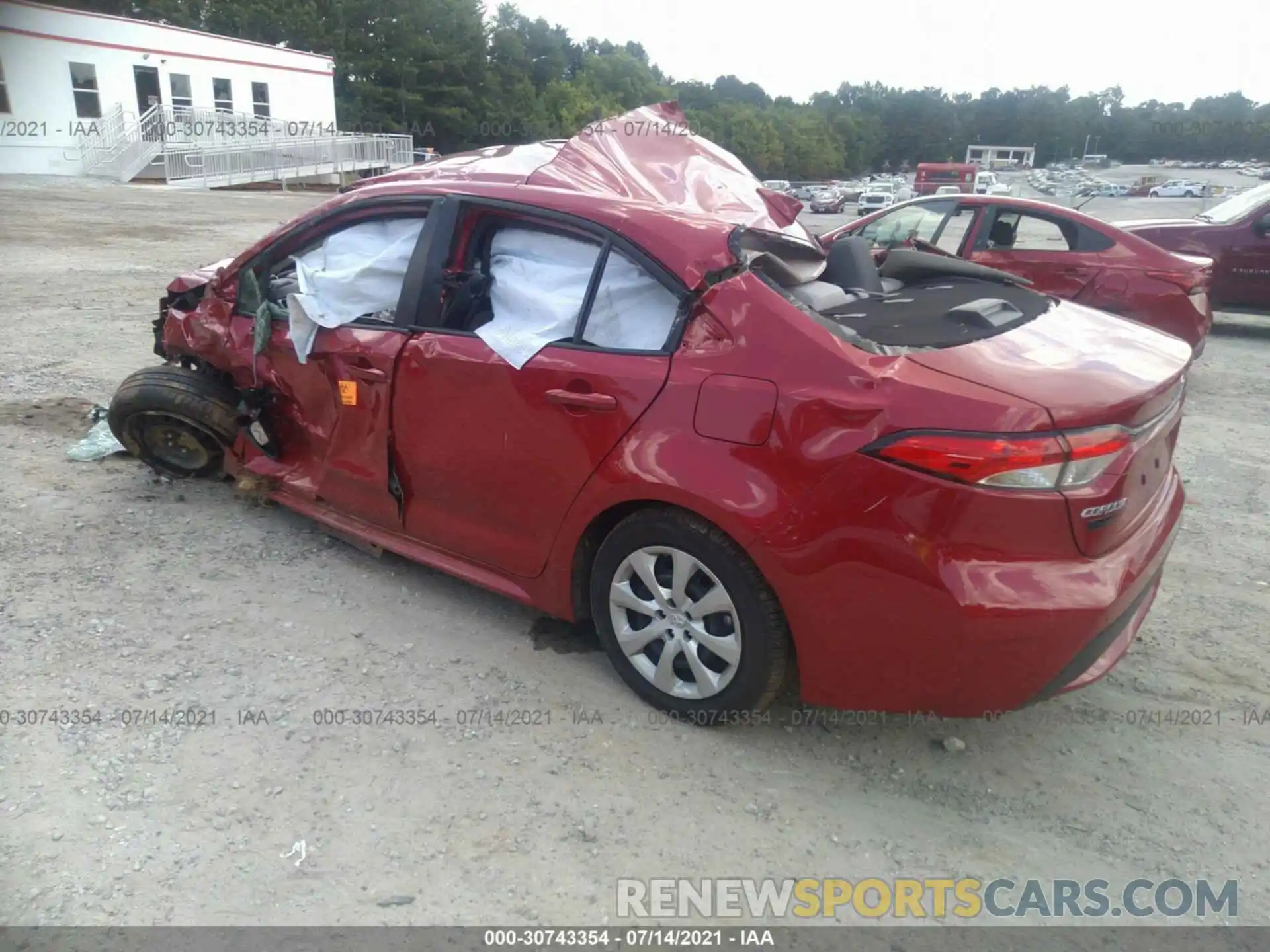 3 Photograph of a damaged car JTDEPMAE7MJ136192 TOYOTA COROLLA 2021