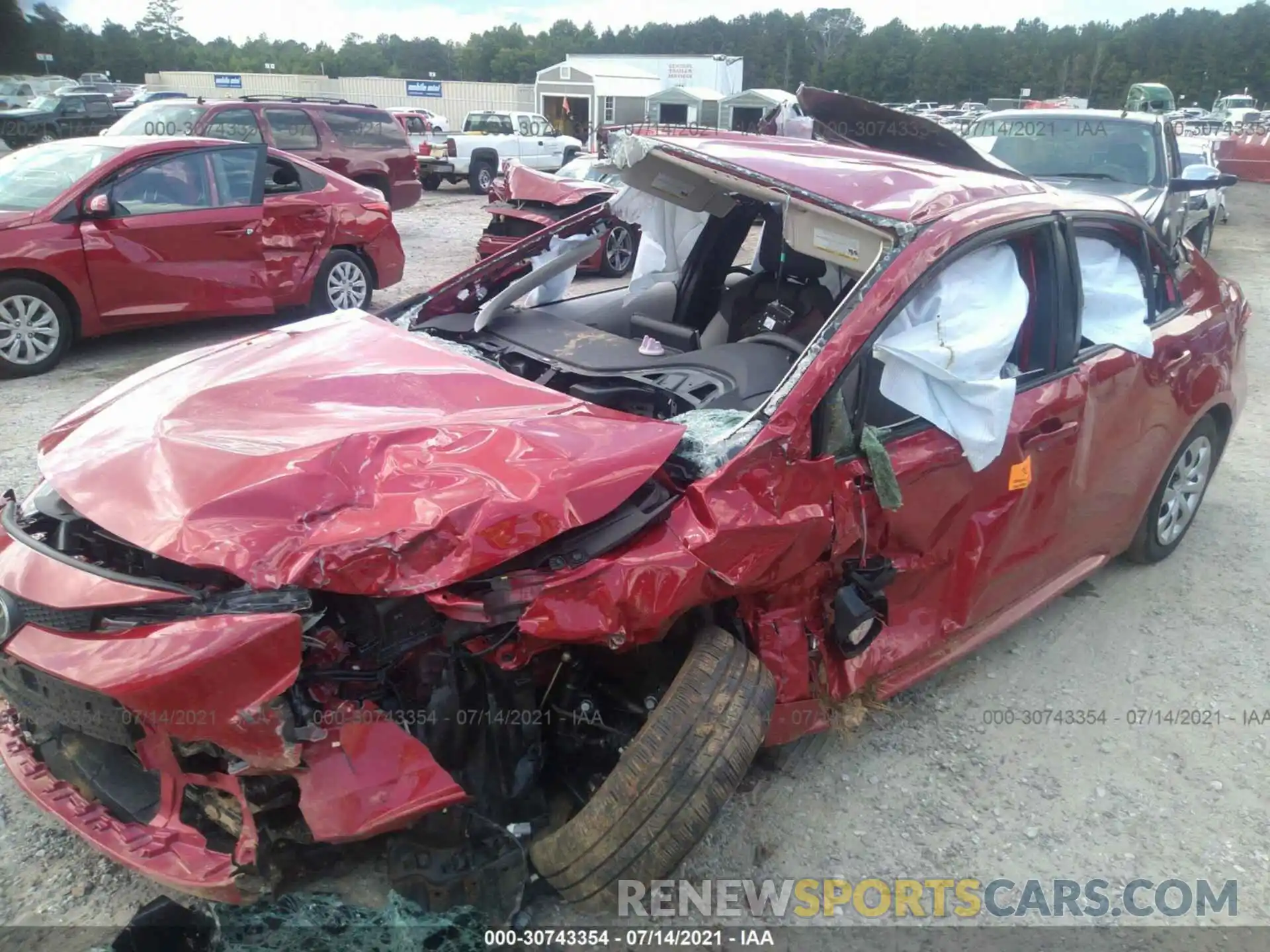 6 Photograph of a damaged car JTDEPMAE7MJ136192 TOYOTA COROLLA 2021