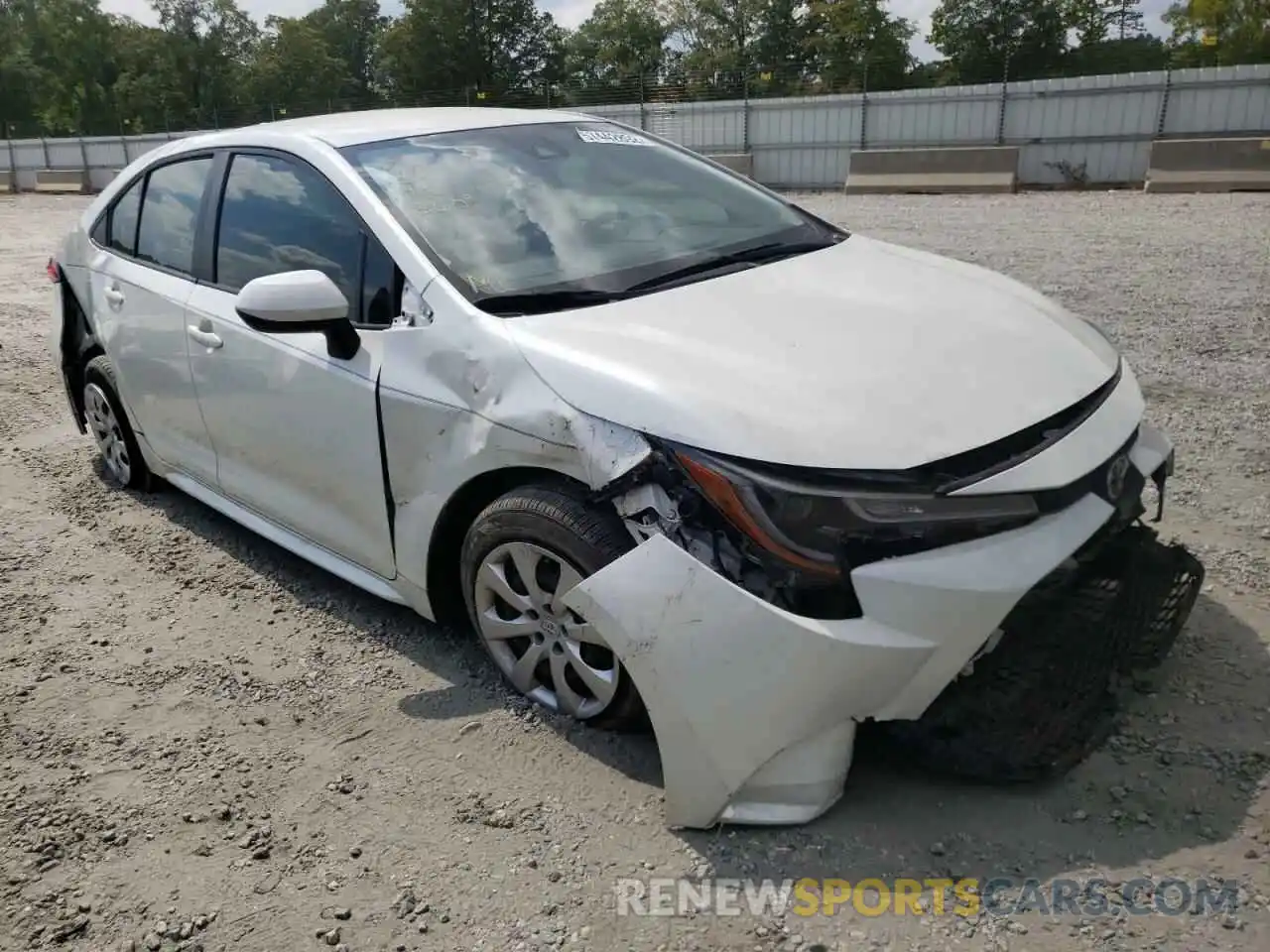 1 Photograph of a damaged car JTDEPMAE7MJ137925 TOYOTA COROLLA 2021