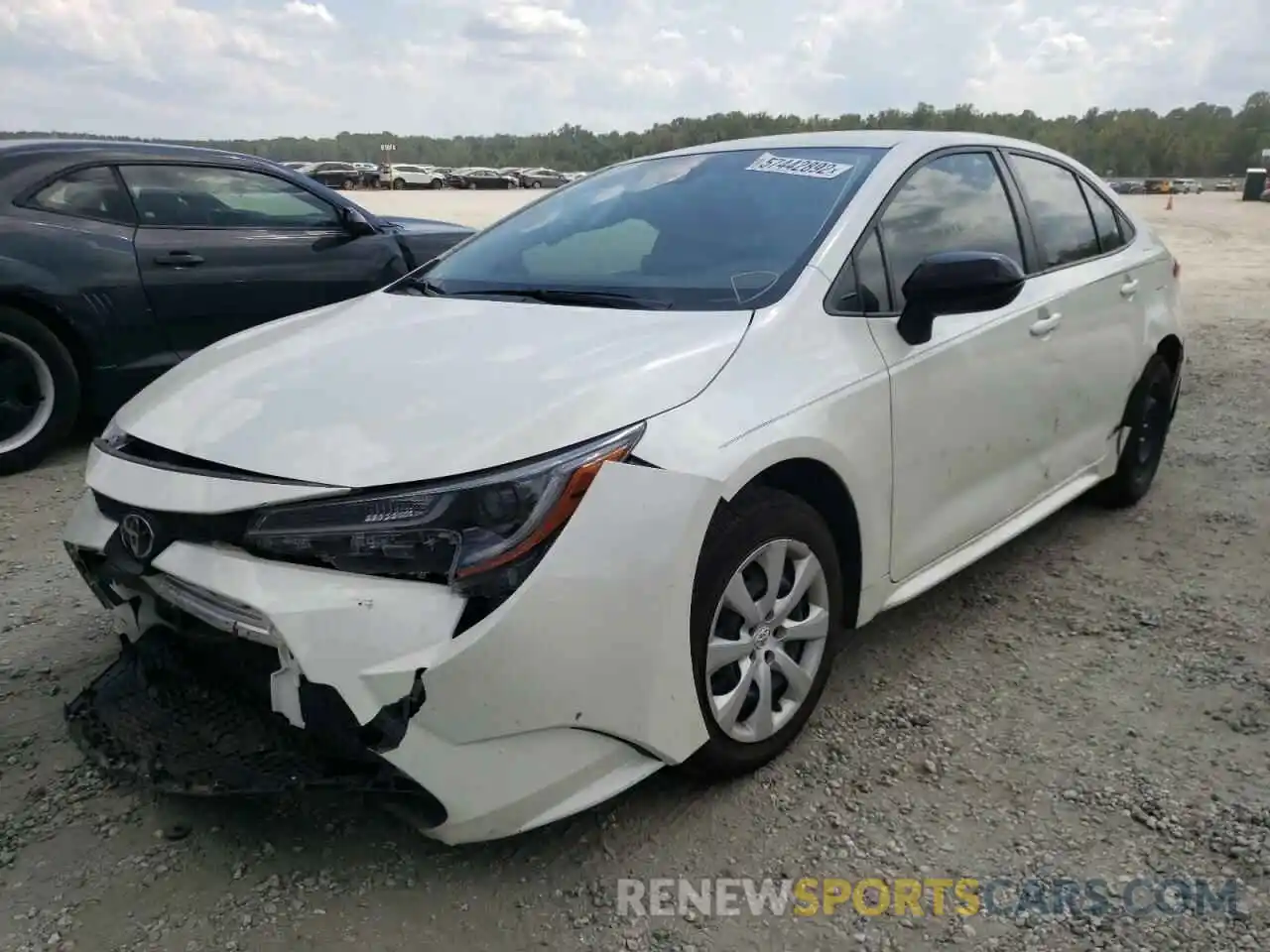 2 Photograph of a damaged car JTDEPMAE7MJ137925 TOYOTA COROLLA 2021