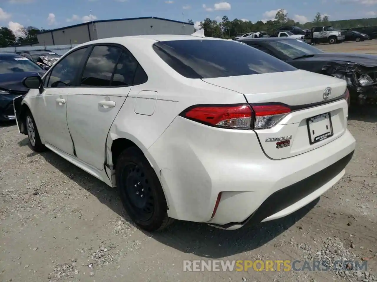 3 Photograph of a damaged car JTDEPMAE7MJ137925 TOYOTA COROLLA 2021