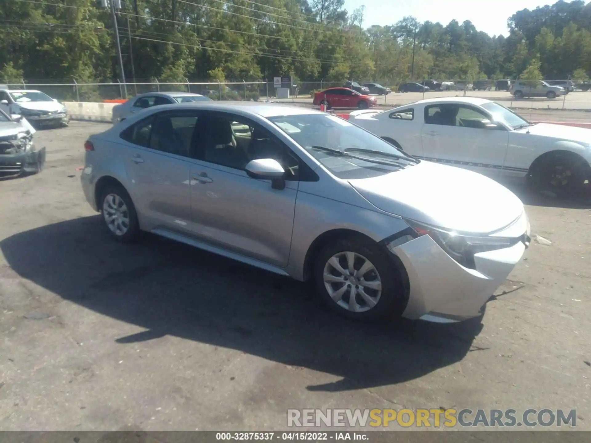 1 Photograph of a damaged car JTDEPMAE7MJ138122 TOYOTA COROLLA 2021