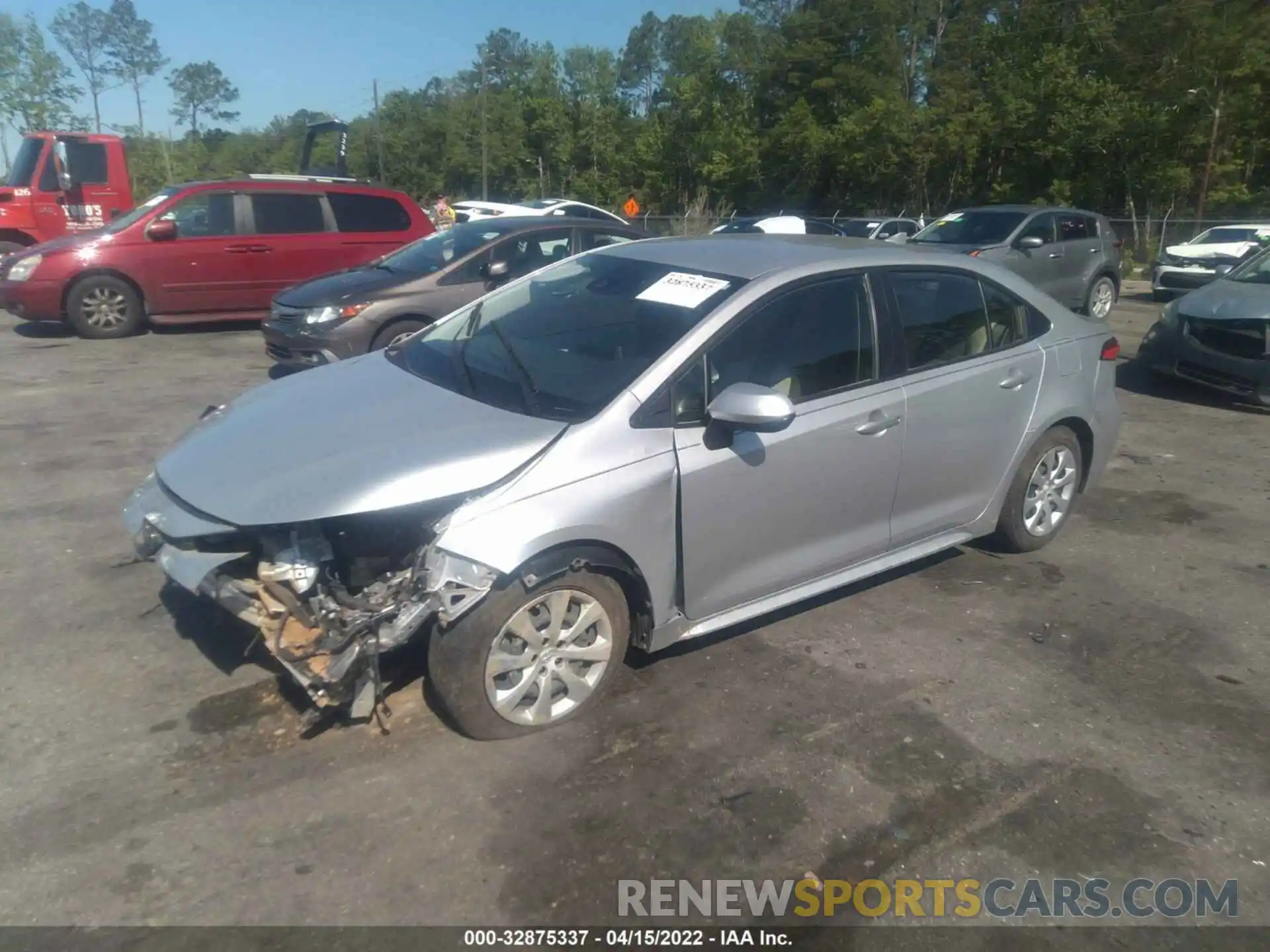 2 Photograph of a damaged car JTDEPMAE7MJ138122 TOYOTA COROLLA 2021