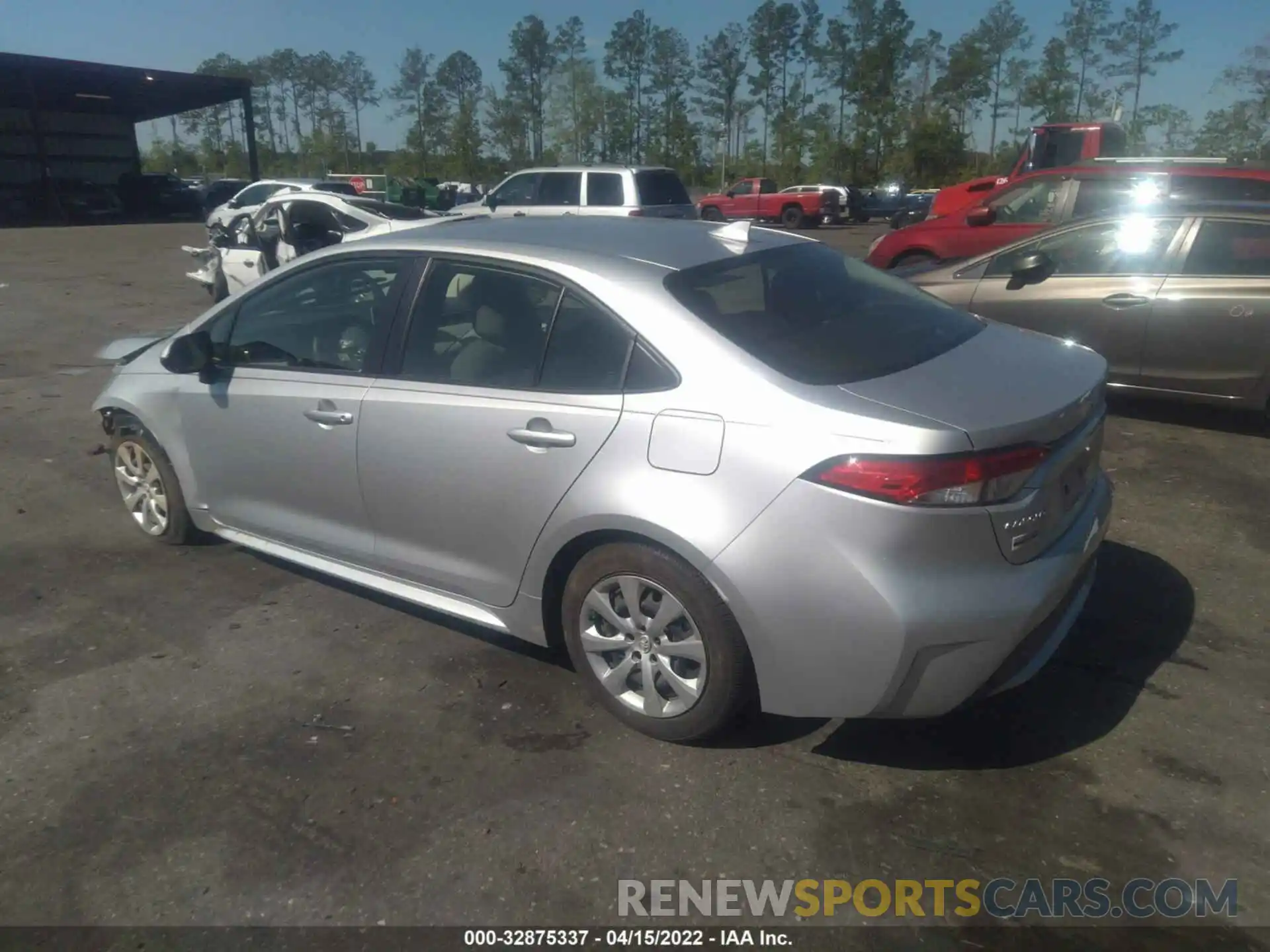 3 Photograph of a damaged car JTDEPMAE7MJ138122 TOYOTA COROLLA 2021