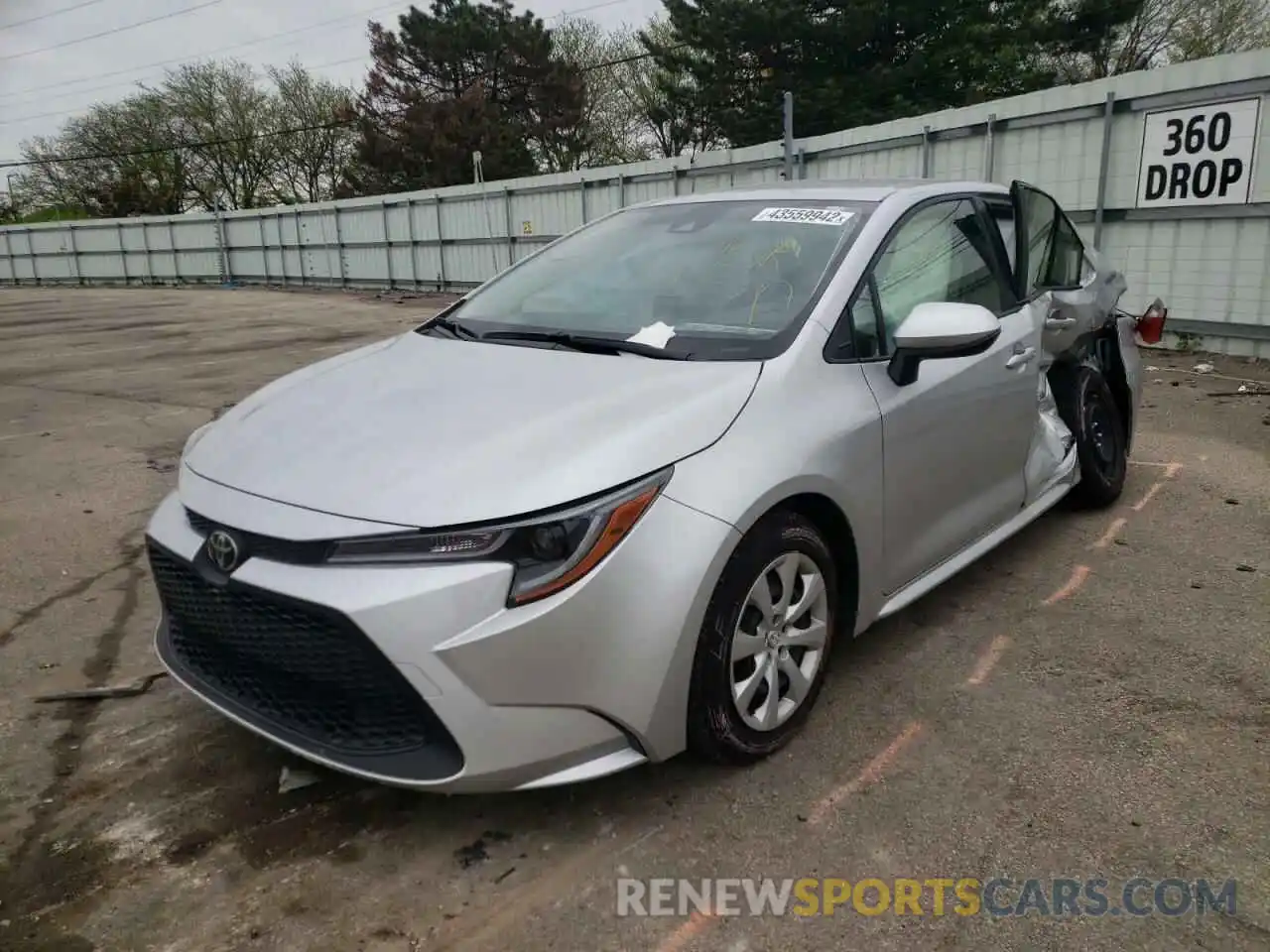 2 Photograph of a damaged car JTDEPMAE7MJ138153 TOYOTA COROLLA 2021