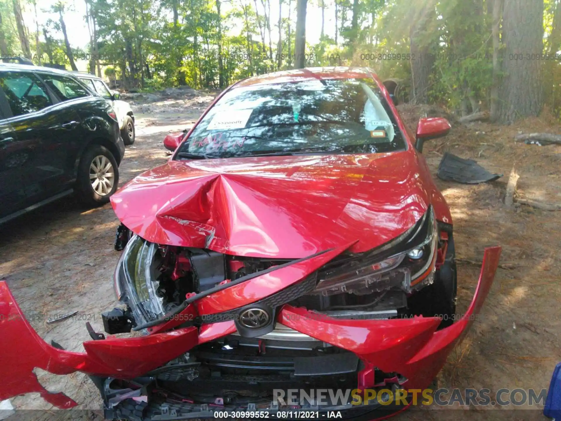 10 Photograph of a damaged car JTDEPMAE7MJ138430 TOYOTA COROLLA 2021