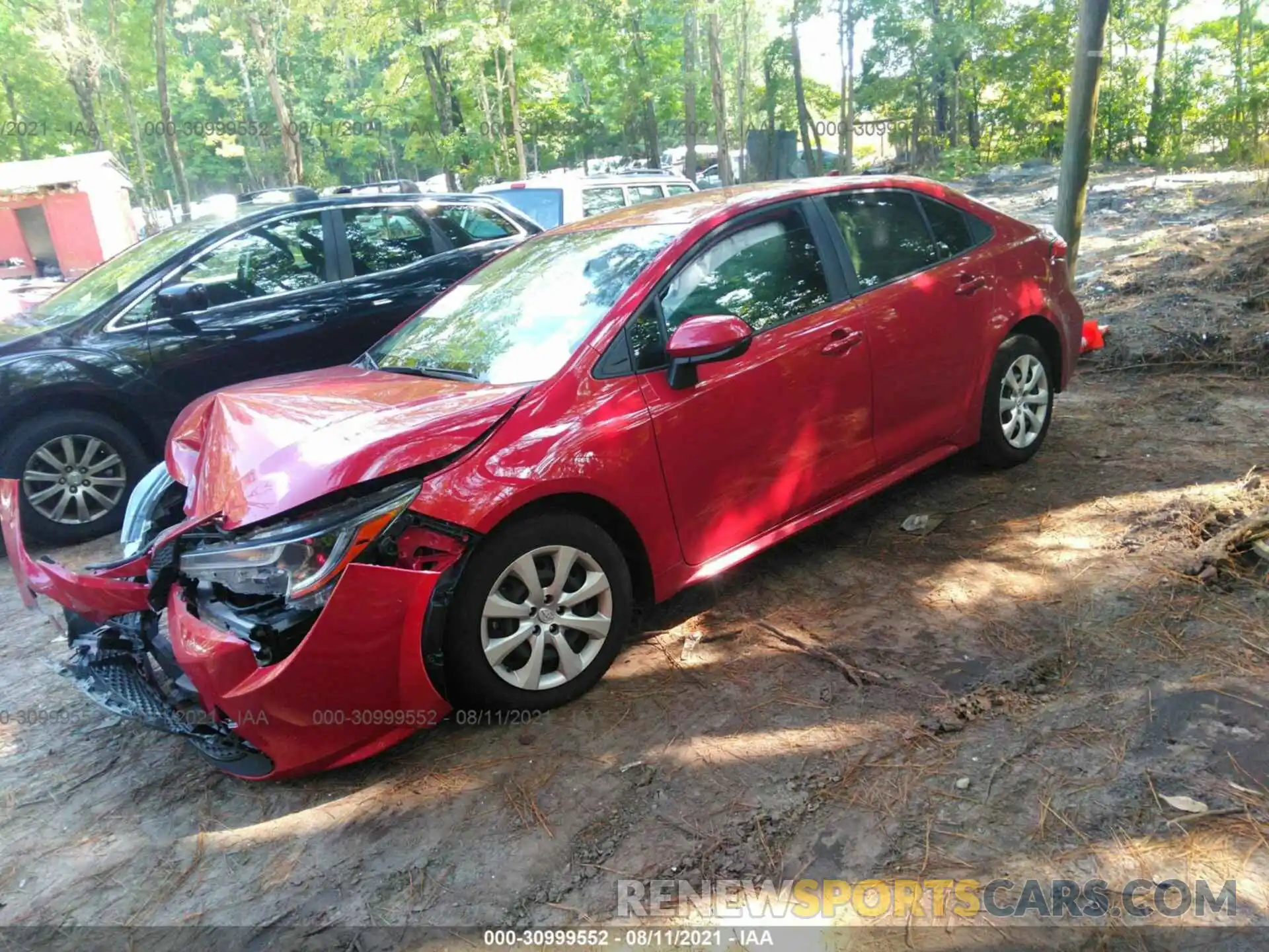 2 Photograph of a damaged car JTDEPMAE7MJ138430 TOYOTA COROLLA 2021