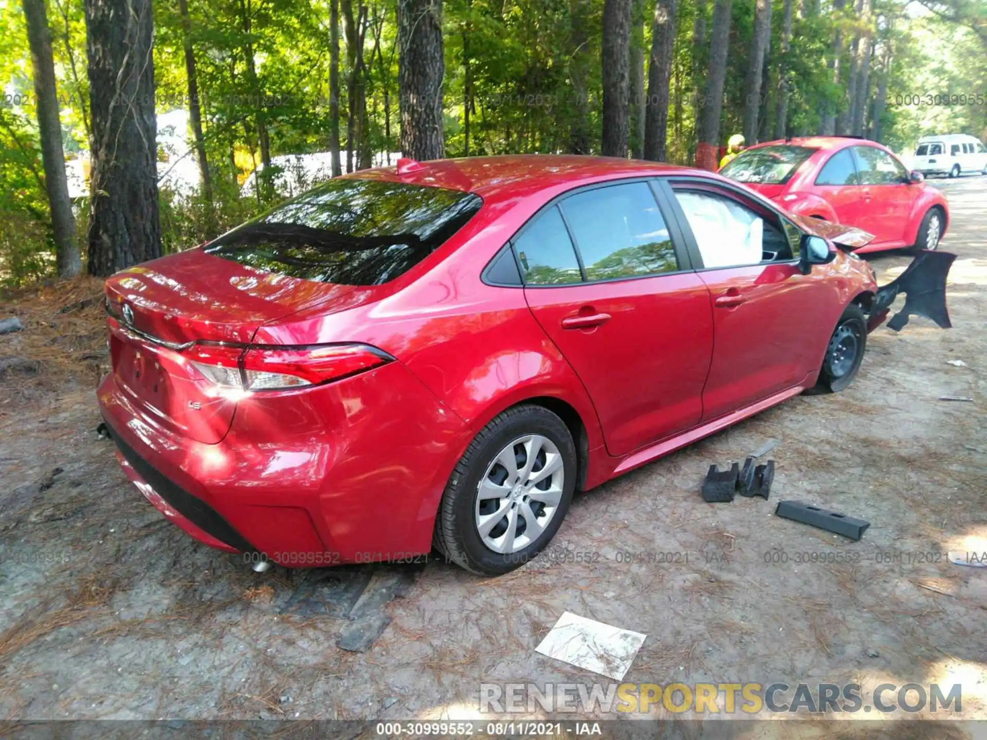 4 Photograph of a damaged car JTDEPMAE7MJ138430 TOYOTA COROLLA 2021