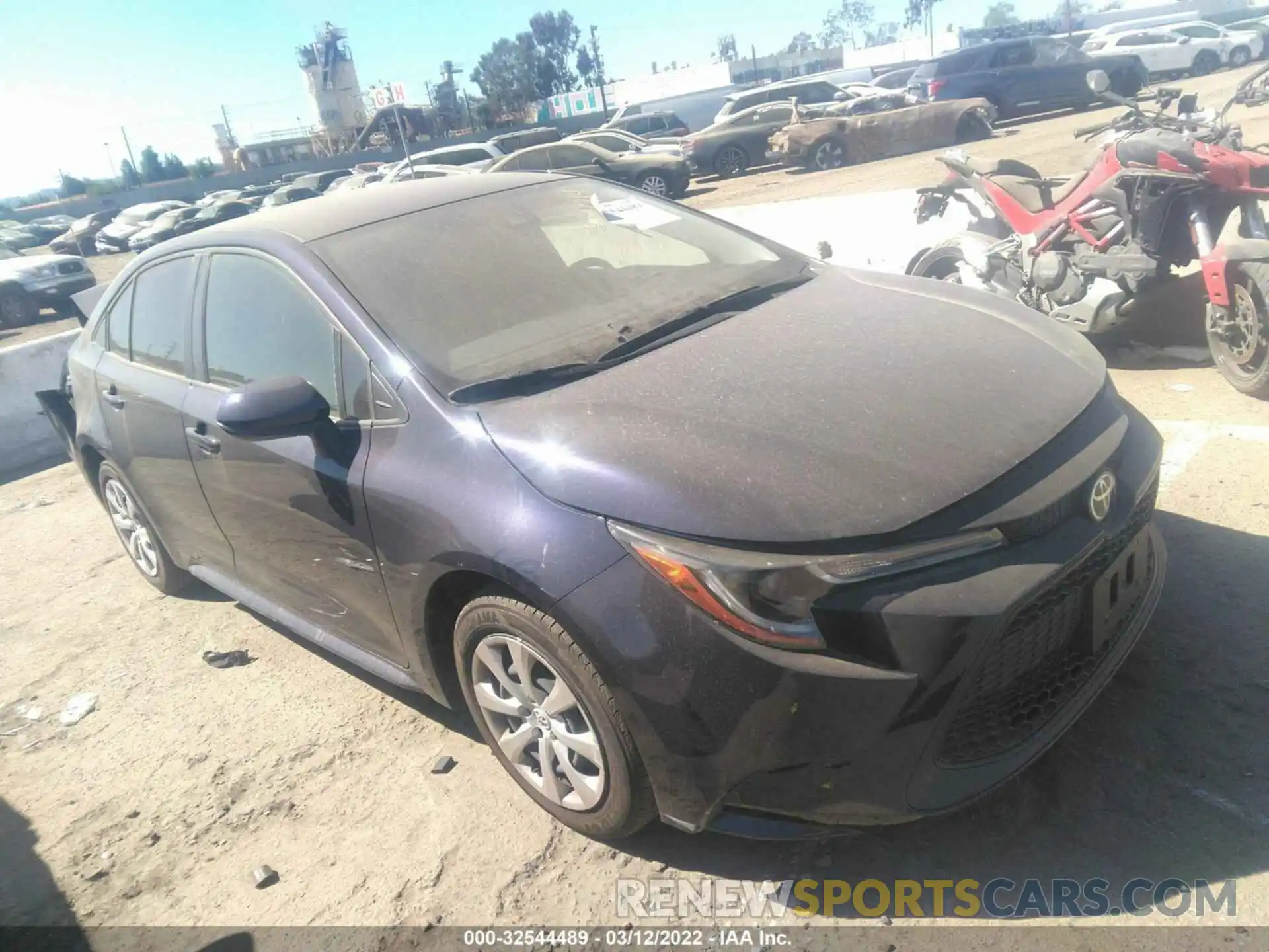 1 Photograph of a damaged car JTDEPMAE7MJ138685 TOYOTA COROLLA 2021