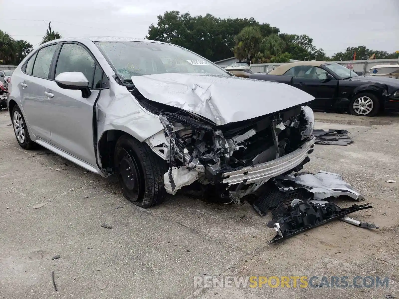 1 Photograph of a damaged car JTDEPMAE7MJ138833 TOYOTA COROLLA 2021