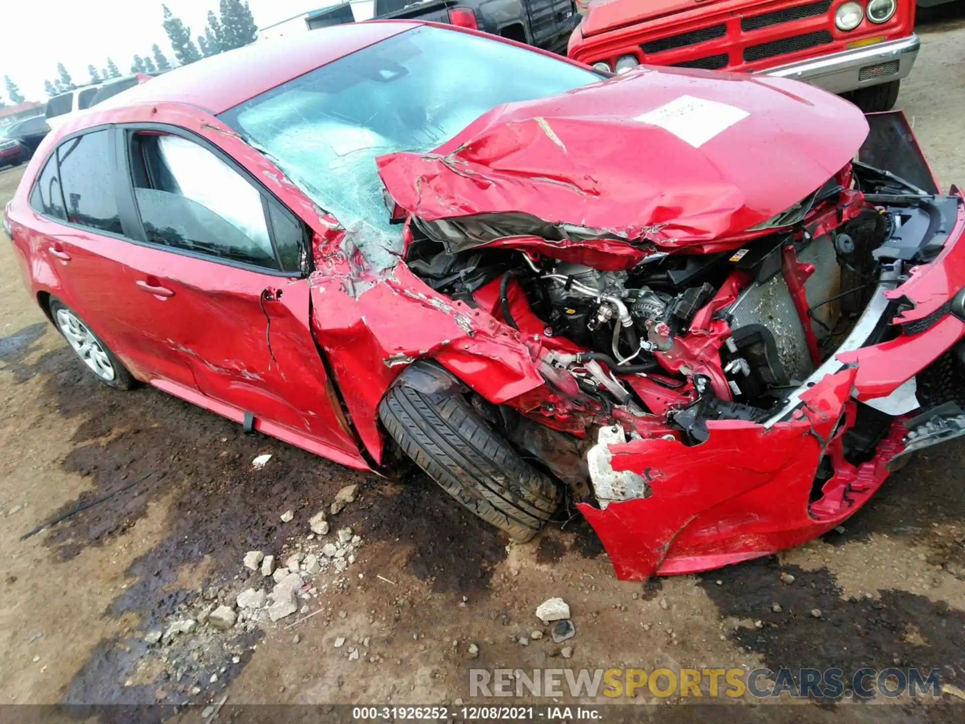 1 Photograph of a damaged car JTDEPMAE7MJ138895 TOYOTA COROLLA 2021