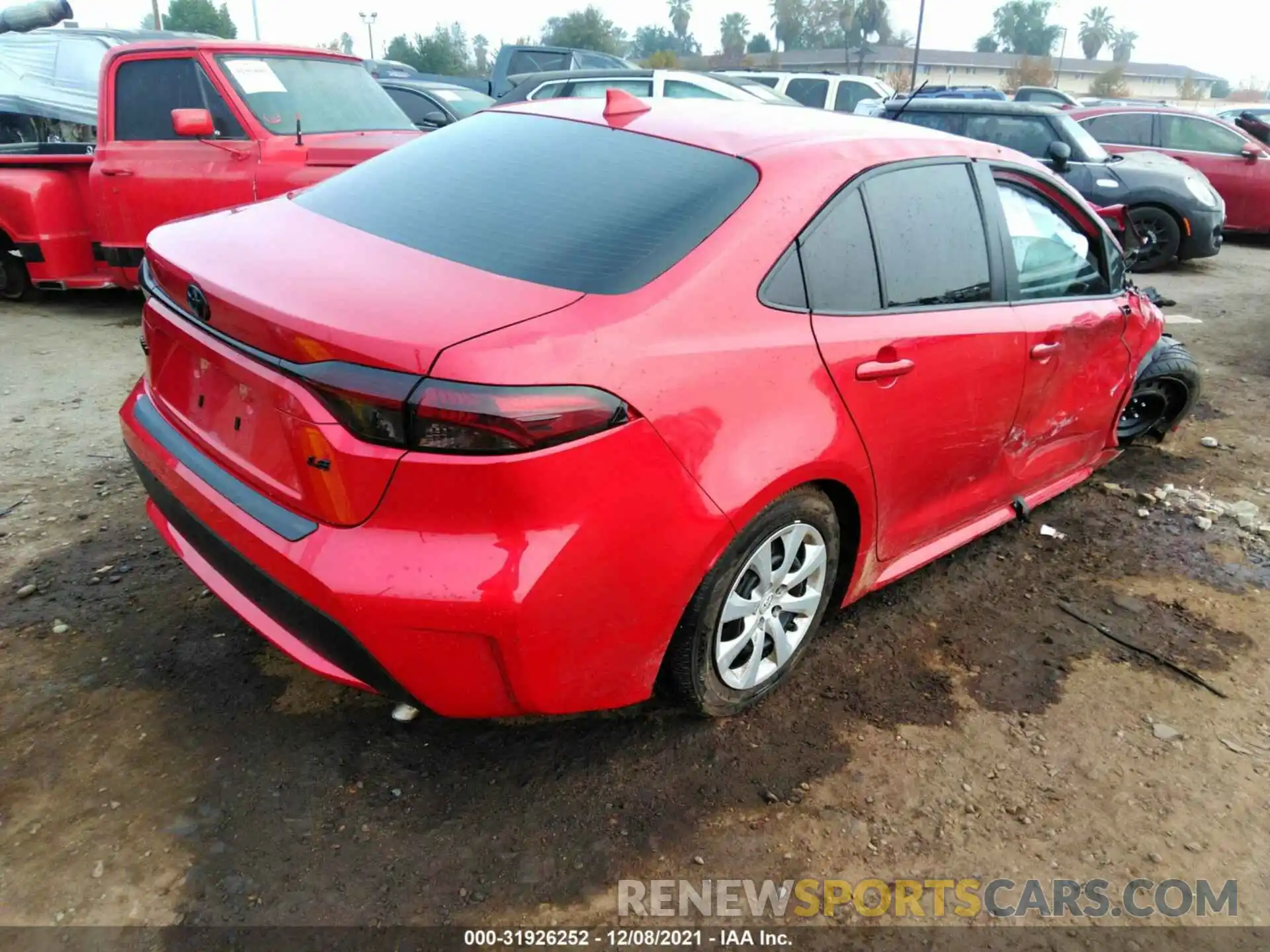 4 Photograph of a damaged car JTDEPMAE7MJ138895 TOYOTA COROLLA 2021