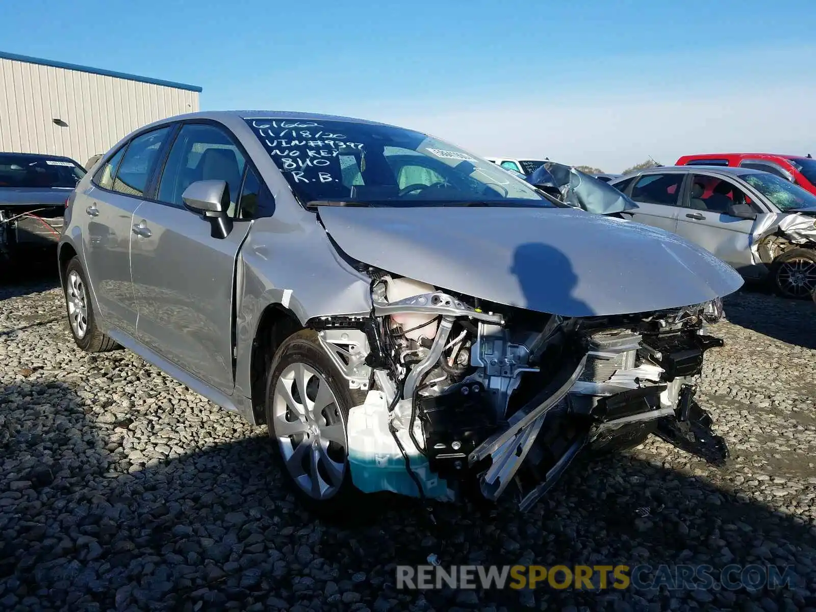 1 Photograph of a damaged car JTDEPMAE7MJ139397 TOYOTA COROLLA 2021