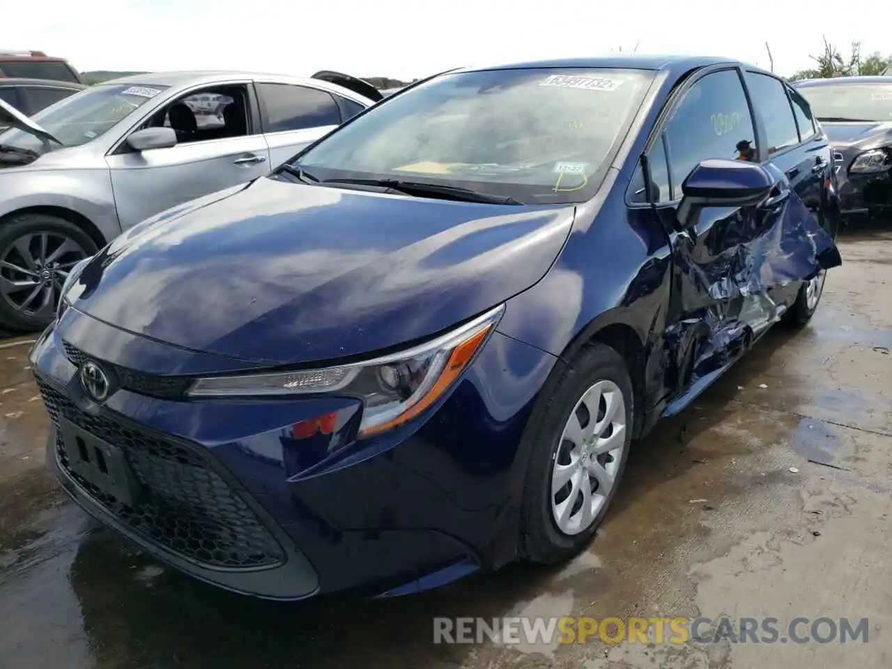 2 Photograph of a damaged car JTDEPMAE7MJ141246 TOYOTA COROLLA 2021