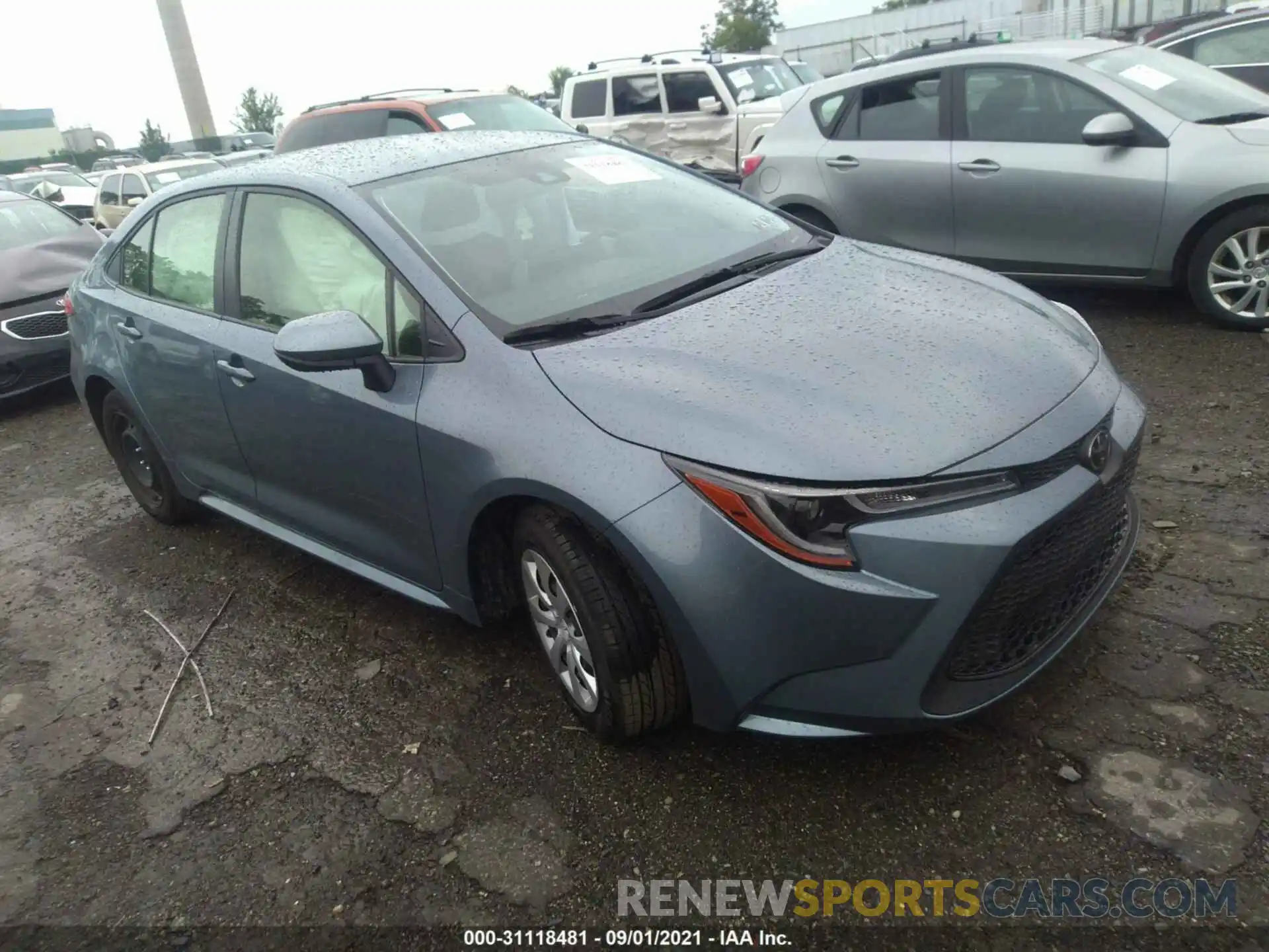 1 Photograph of a damaged car JTDEPMAE7MJ141327 TOYOTA COROLLA 2021