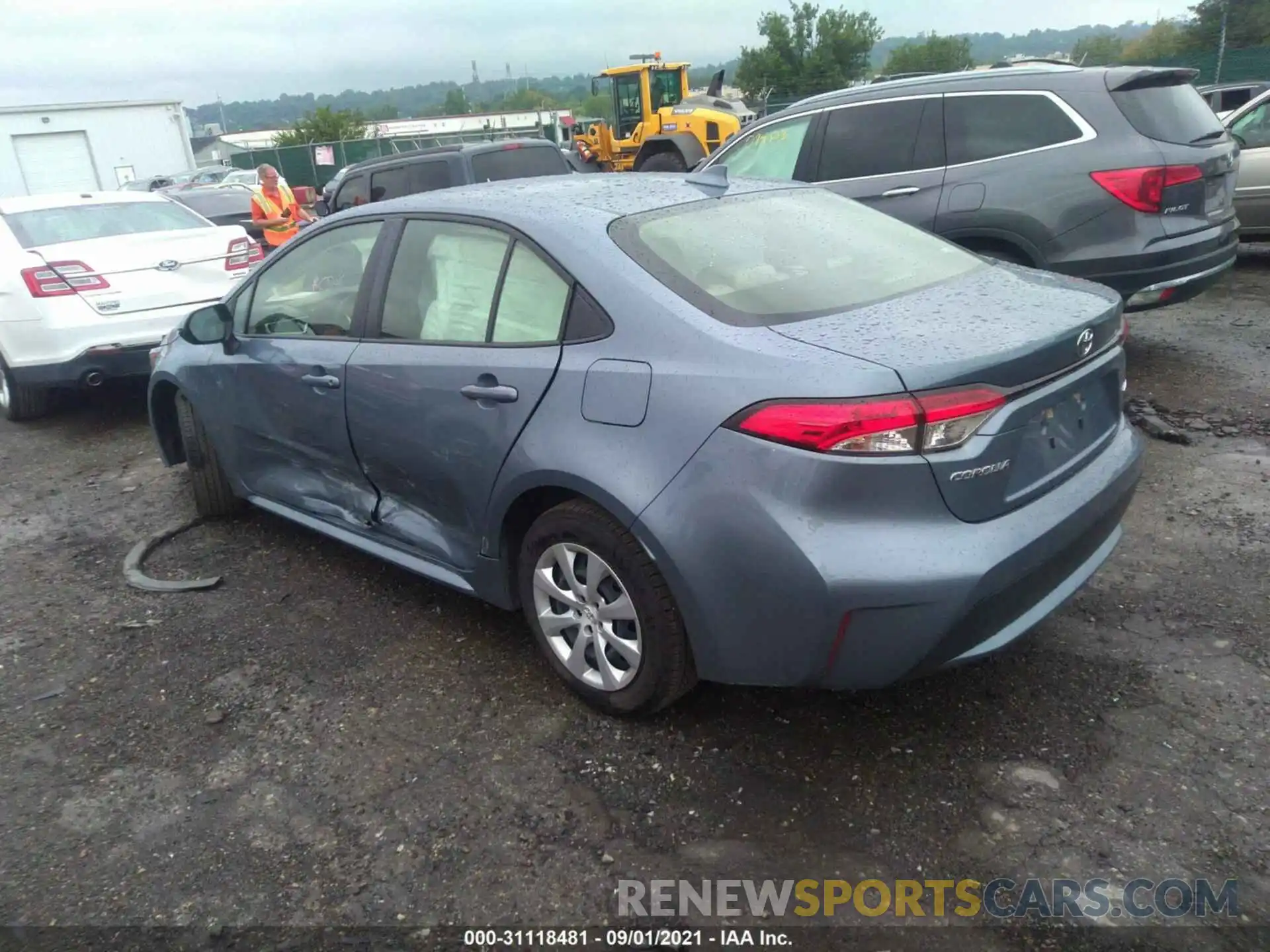 3 Photograph of a damaged car JTDEPMAE7MJ141327 TOYOTA COROLLA 2021