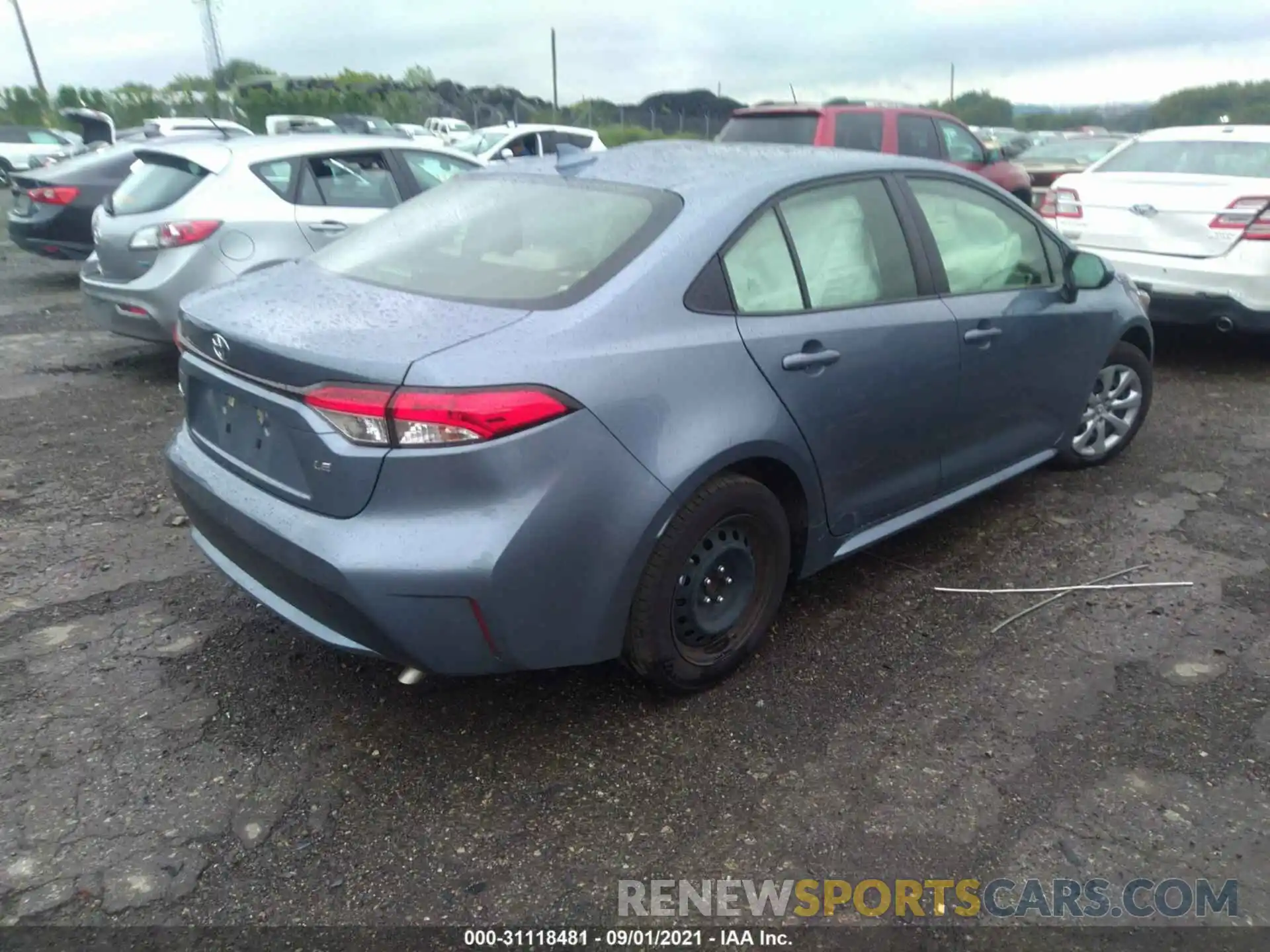 4 Photograph of a damaged car JTDEPMAE7MJ141327 TOYOTA COROLLA 2021