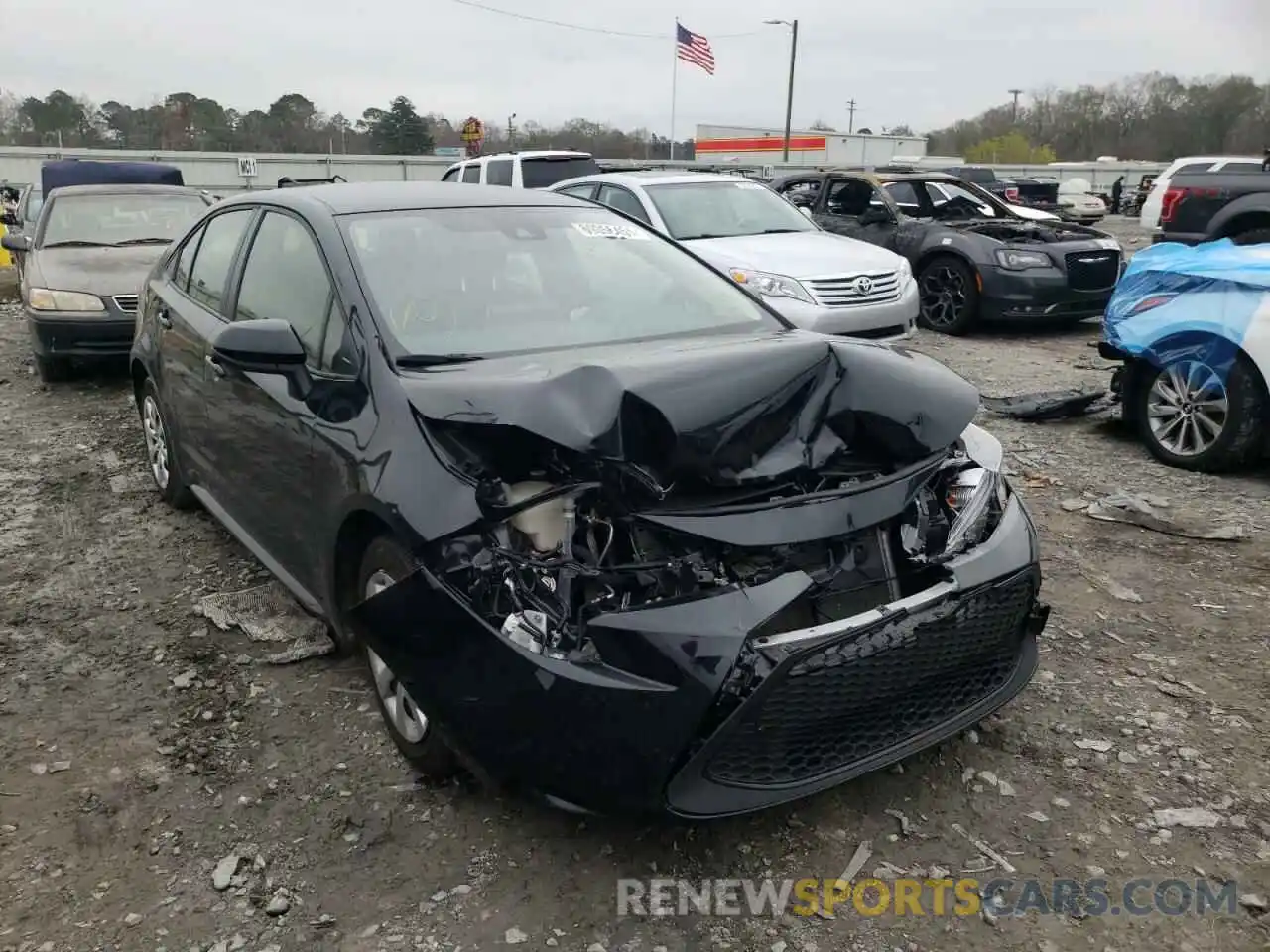 1 Photograph of a damaged car JTDEPMAE7MJ141800 TOYOTA COROLLA 2021