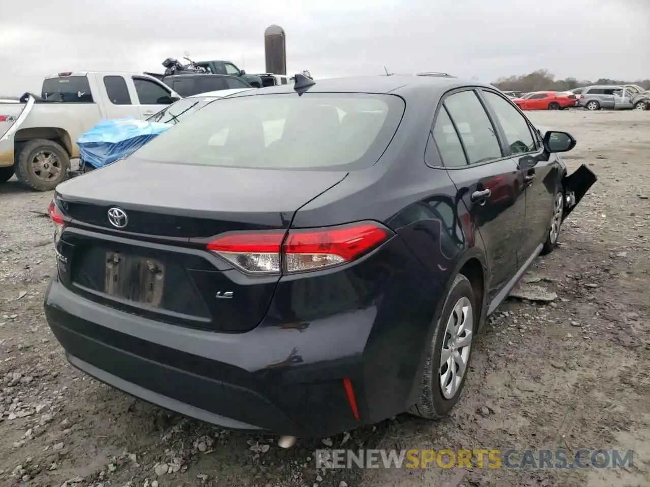 4 Photograph of a damaged car JTDEPMAE7MJ141800 TOYOTA COROLLA 2021