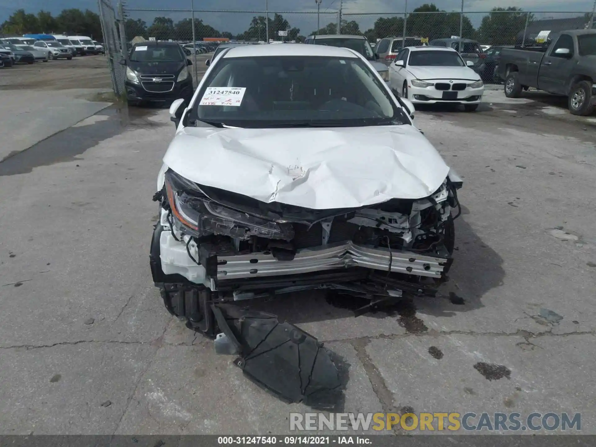 6 Photograph of a damaged car JTDEPMAE7MJ142073 TOYOTA COROLLA 2021