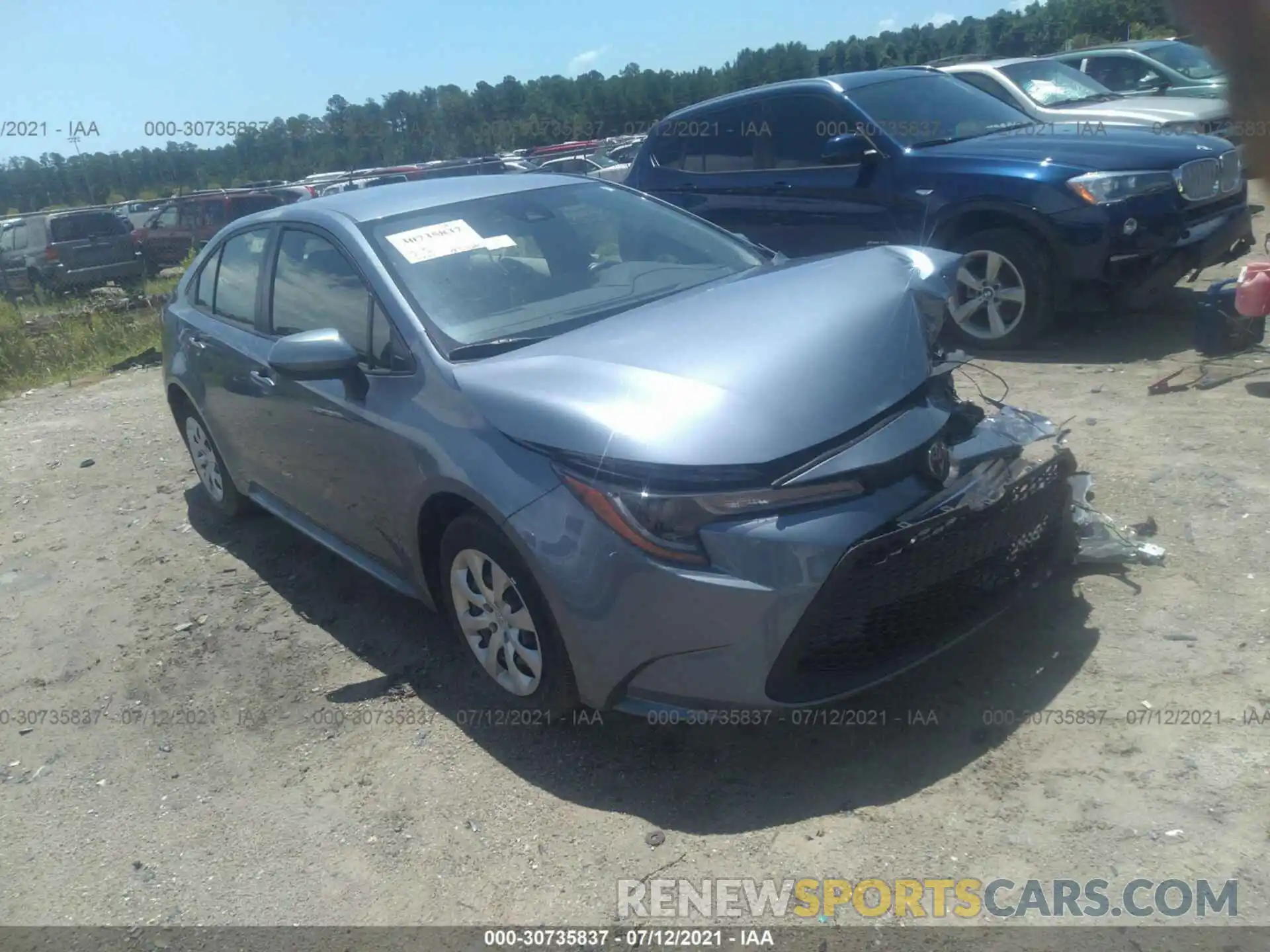 1 Photograph of a damaged car JTDEPMAE7MJ142350 TOYOTA COROLLA 2021