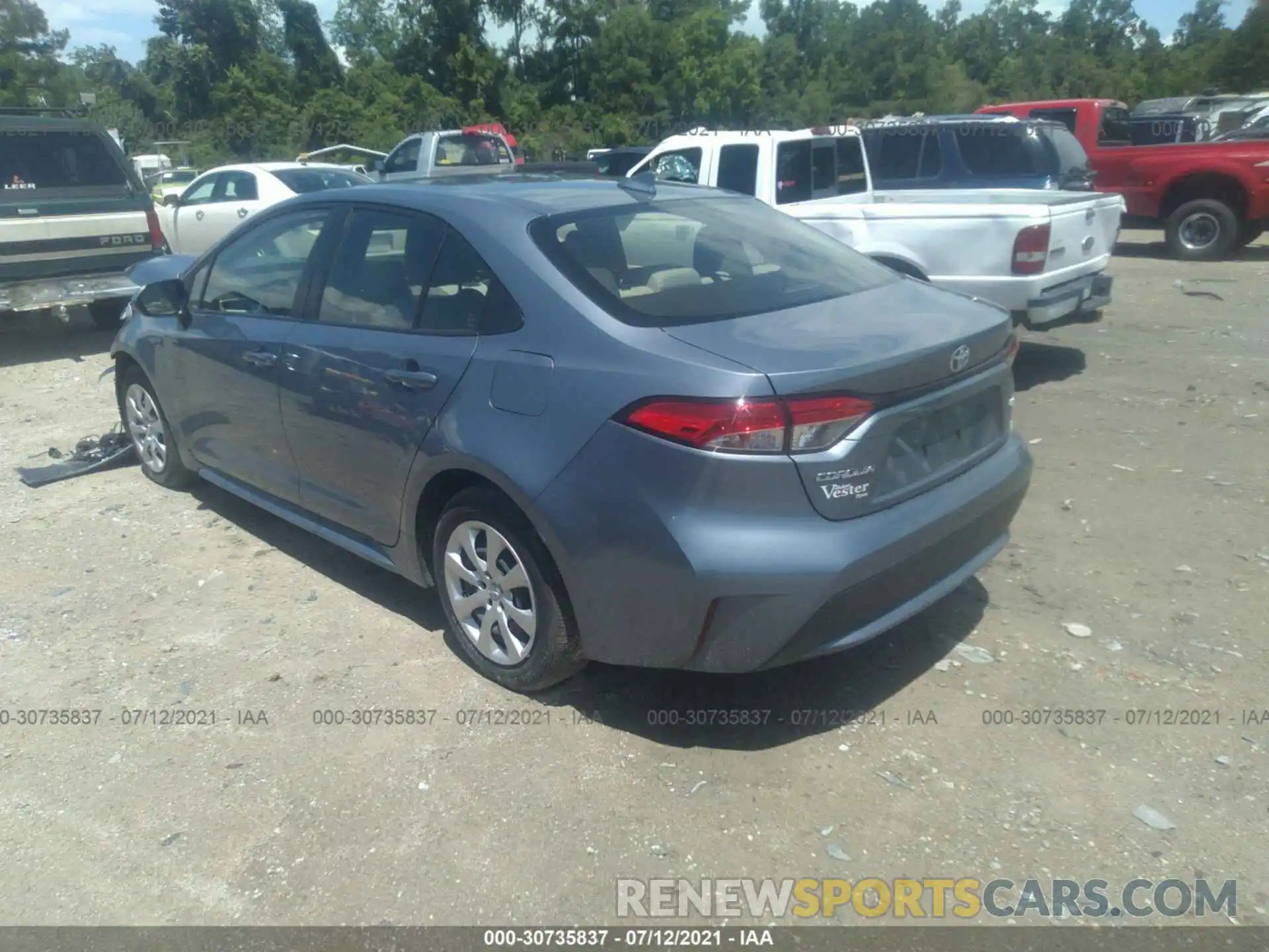 3 Photograph of a damaged car JTDEPMAE7MJ142350 TOYOTA COROLLA 2021