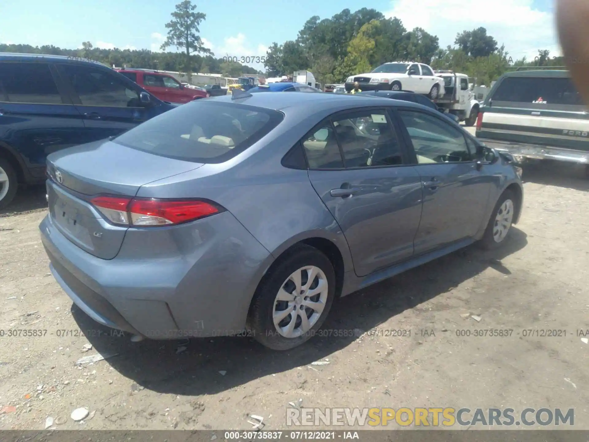 4 Photograph of a damaged car JTDEPMAE7MJ142350 TOYOTA COROLLA 2021