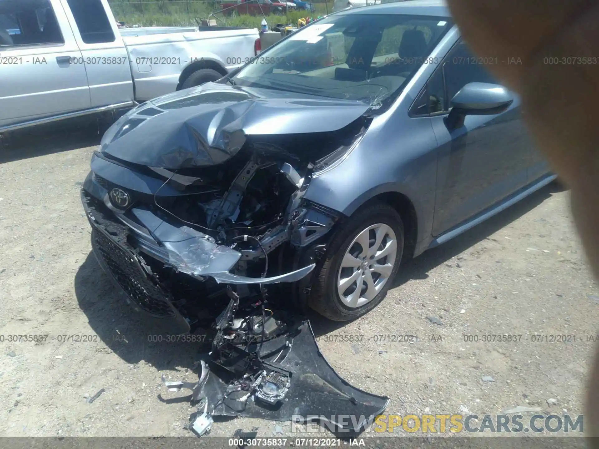 6 Photograph of a damaged car JTDEPMAE7MJ142350 TOYOTA COROLLA 2021