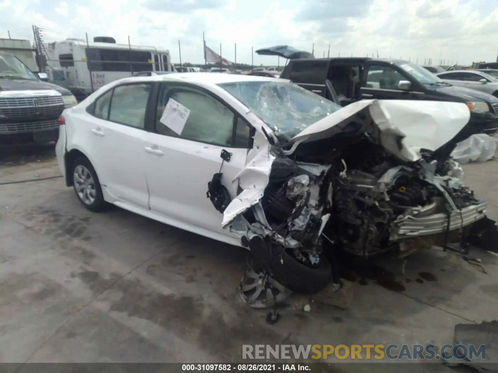 1 Photograph of a damaged car JTDEPMAE7MJ142610 TOYOTA COROLLA 2021