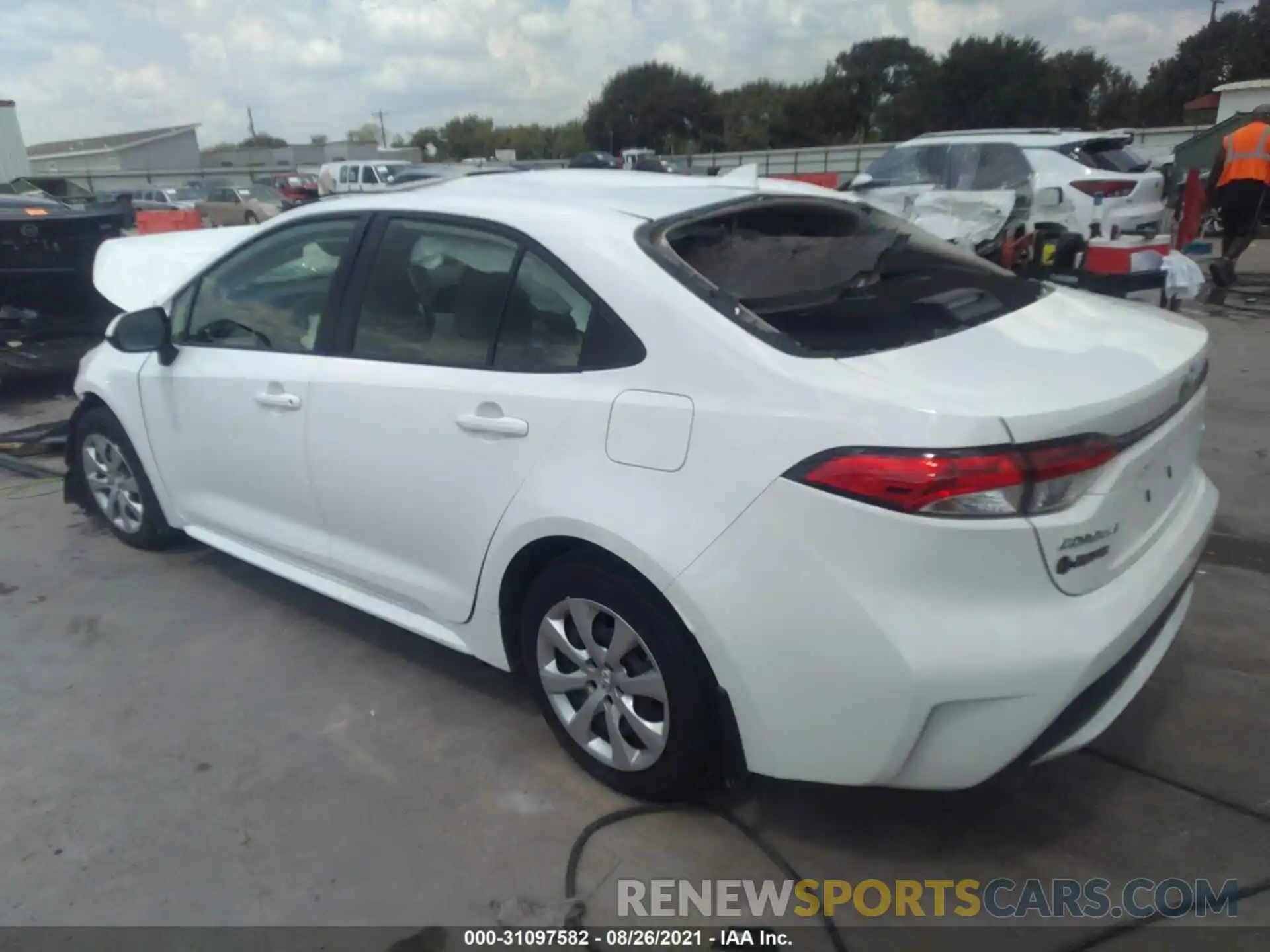 3 Photograph of a damaged car JTDEPMAE7MJ142610 TOYOTA COROLLA 2021