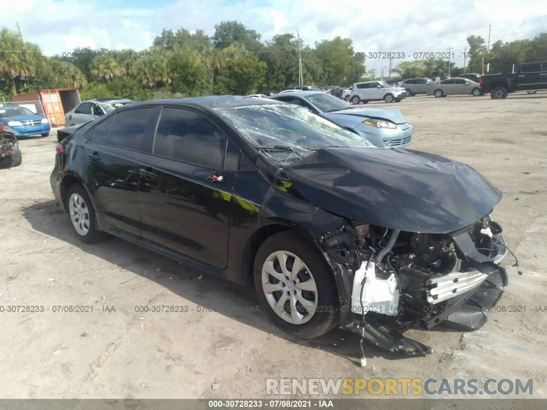 1 Photograph of a damaged car JTDEPMAE7MJ143031 TOYOTA COROLLA 2021