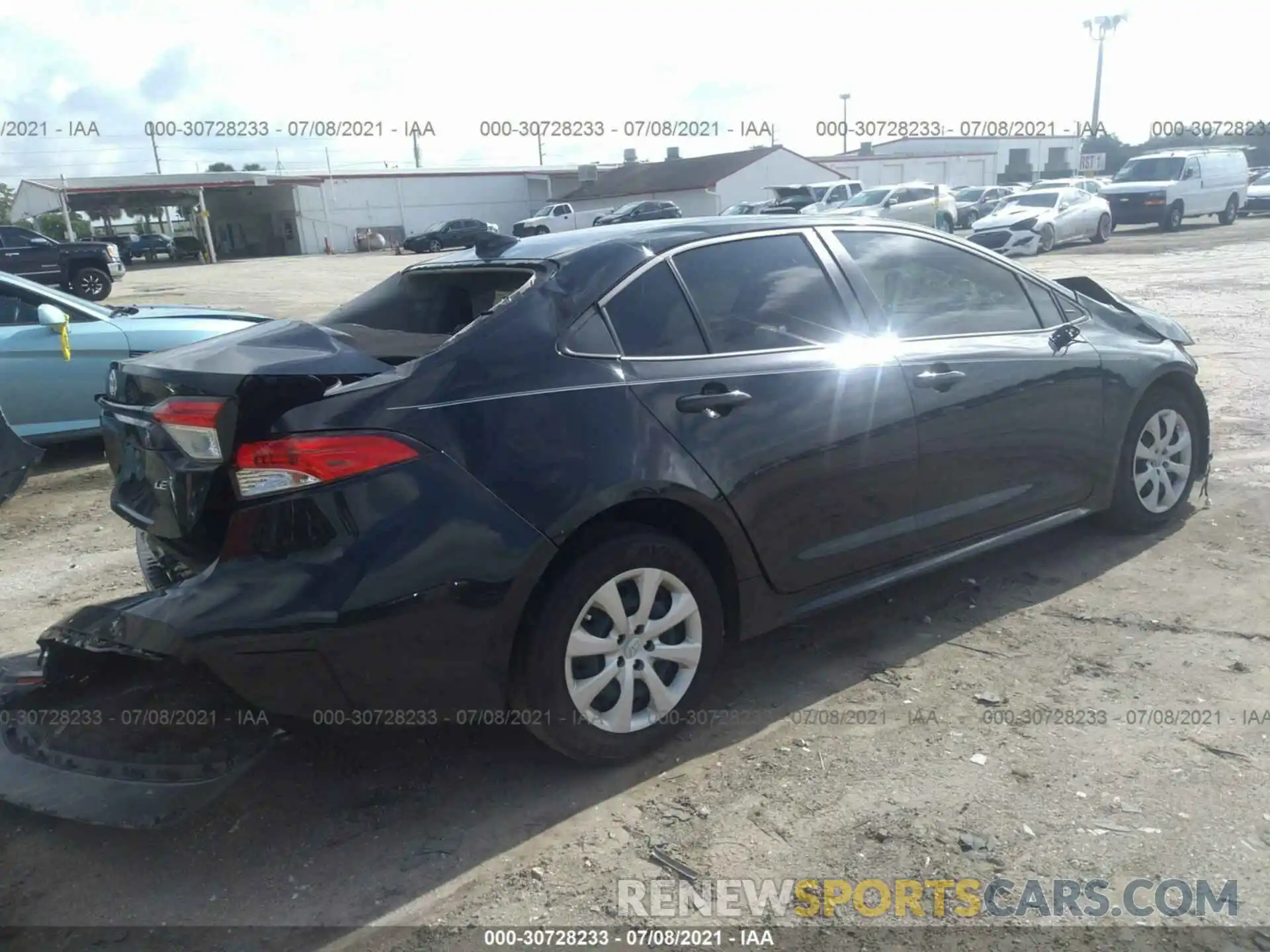 4 Photograph of a damaged car JTDEPMAE7MJ143031 TOYOTA COROLLA 2021