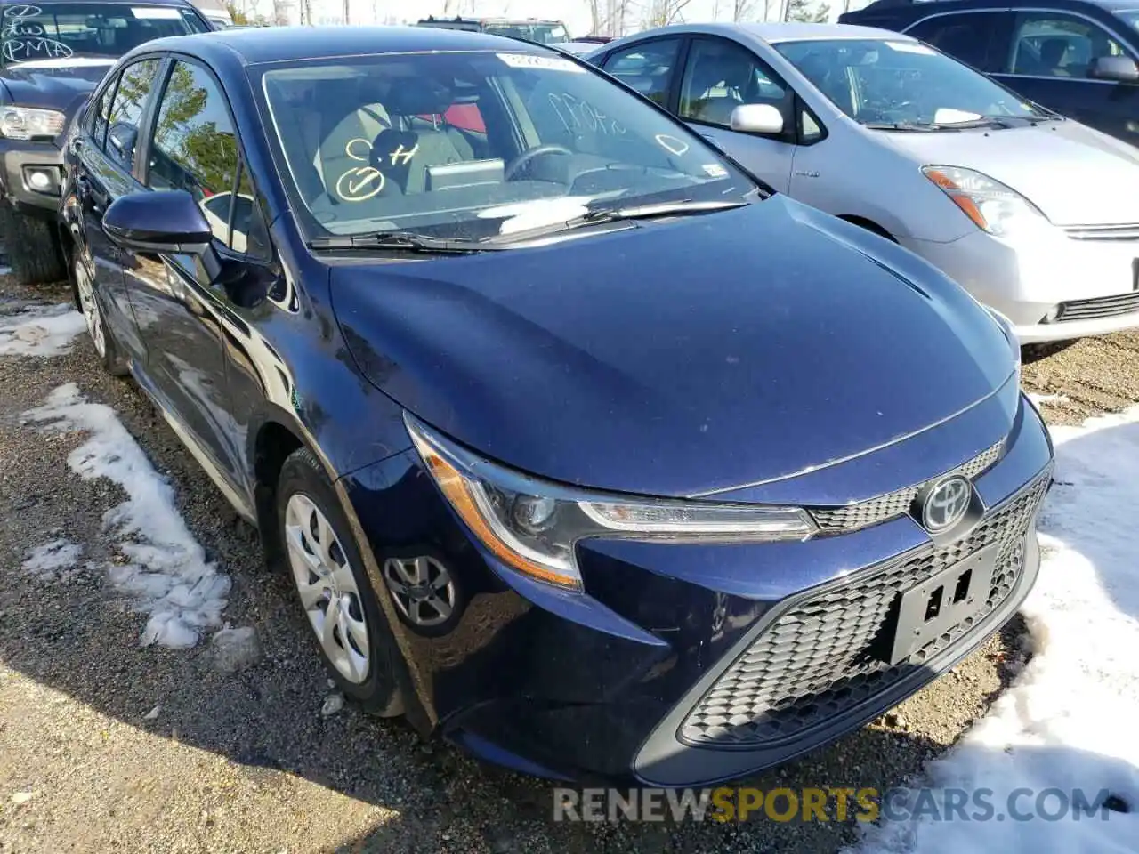 1 Photograph of a damaged car JTDEPMAE7MJ144339 TOYOTA COROLLA 2021