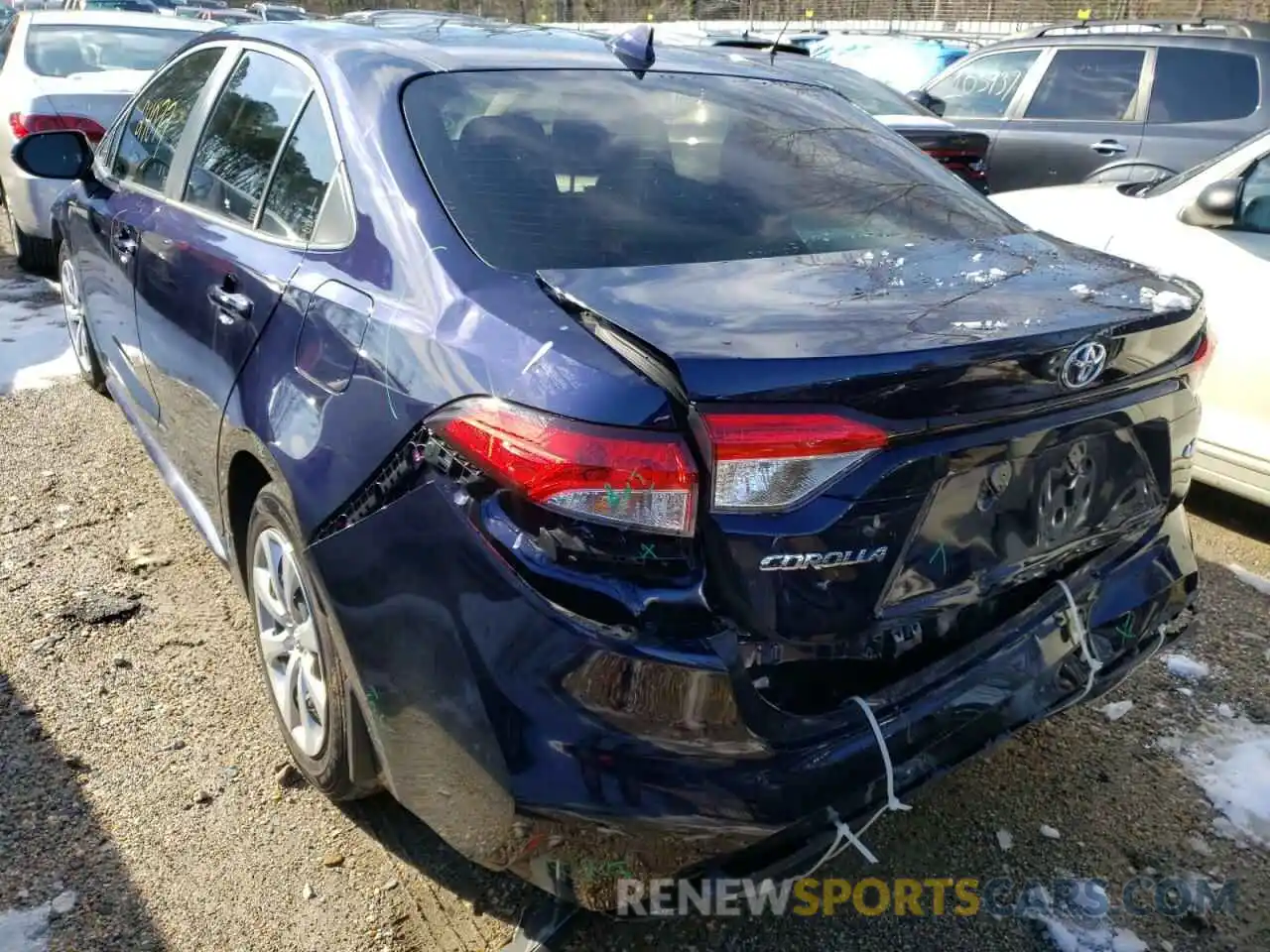 3 Photograph of a damaged car JTDEPMAE7MJ144339 TOYOTA COROLLA 2021