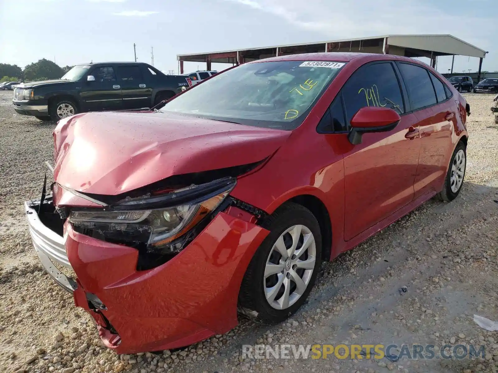 2 Photograph of a damaged car JTDEPMAE7MJ145295 TOYOTA COROLLA 2021