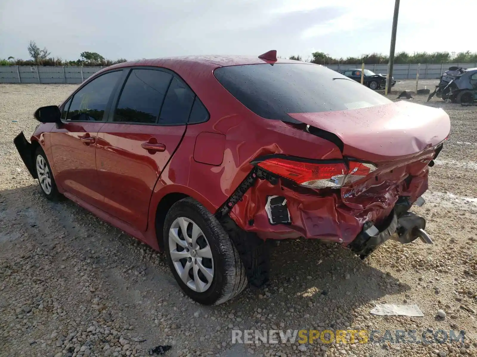 3 Photograph of a damaged car JTDEPMAE7MJ145295 TOYOTA COROLLA 2021