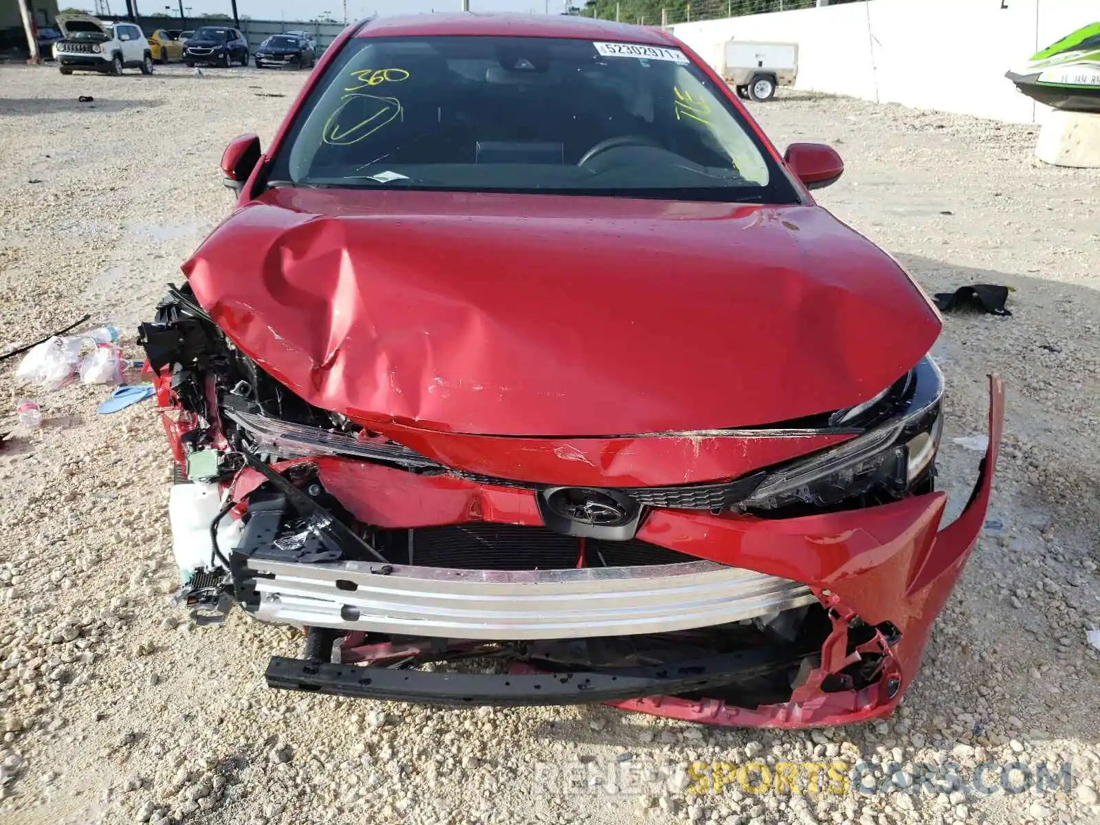 9 Photograph of a damaged car JTDEPMAE7MJ145295 TOYOTA COROLLA 2021