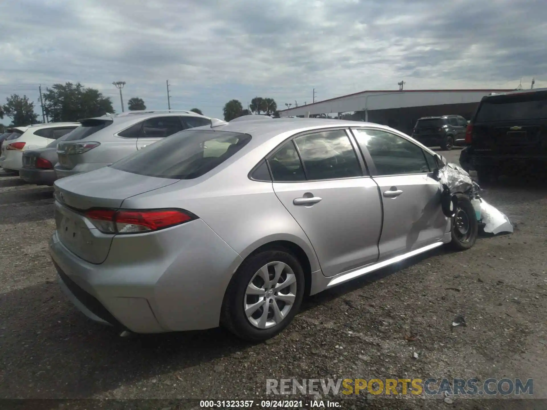 4 Photograph of a damaged car JTDEPMAE7MJ145314 TOYOTA COROLLA 2021