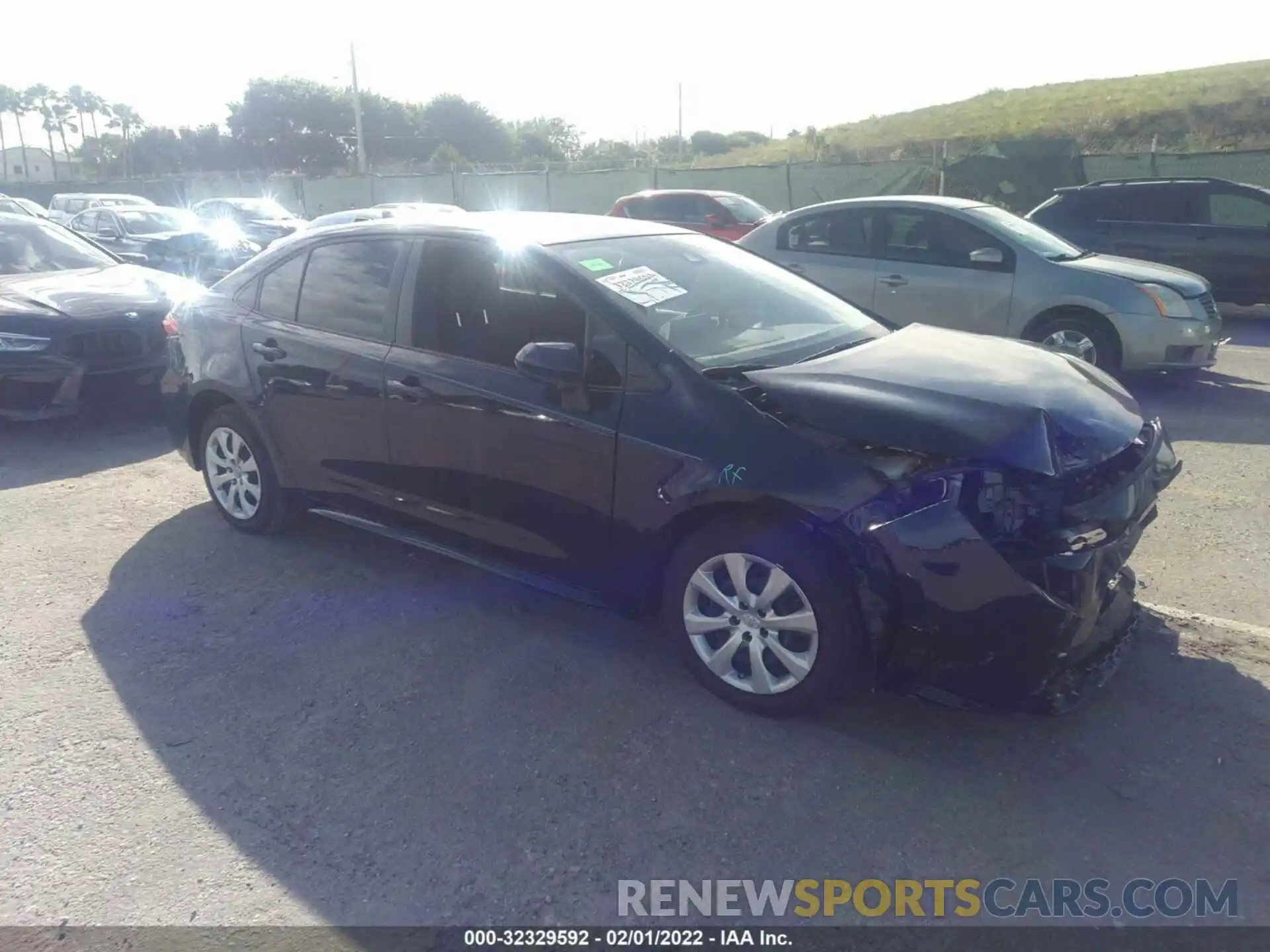 1 Photograph of a damaged car JTDEPMAE7MJ145698 TOYOTA COROLLA 2021