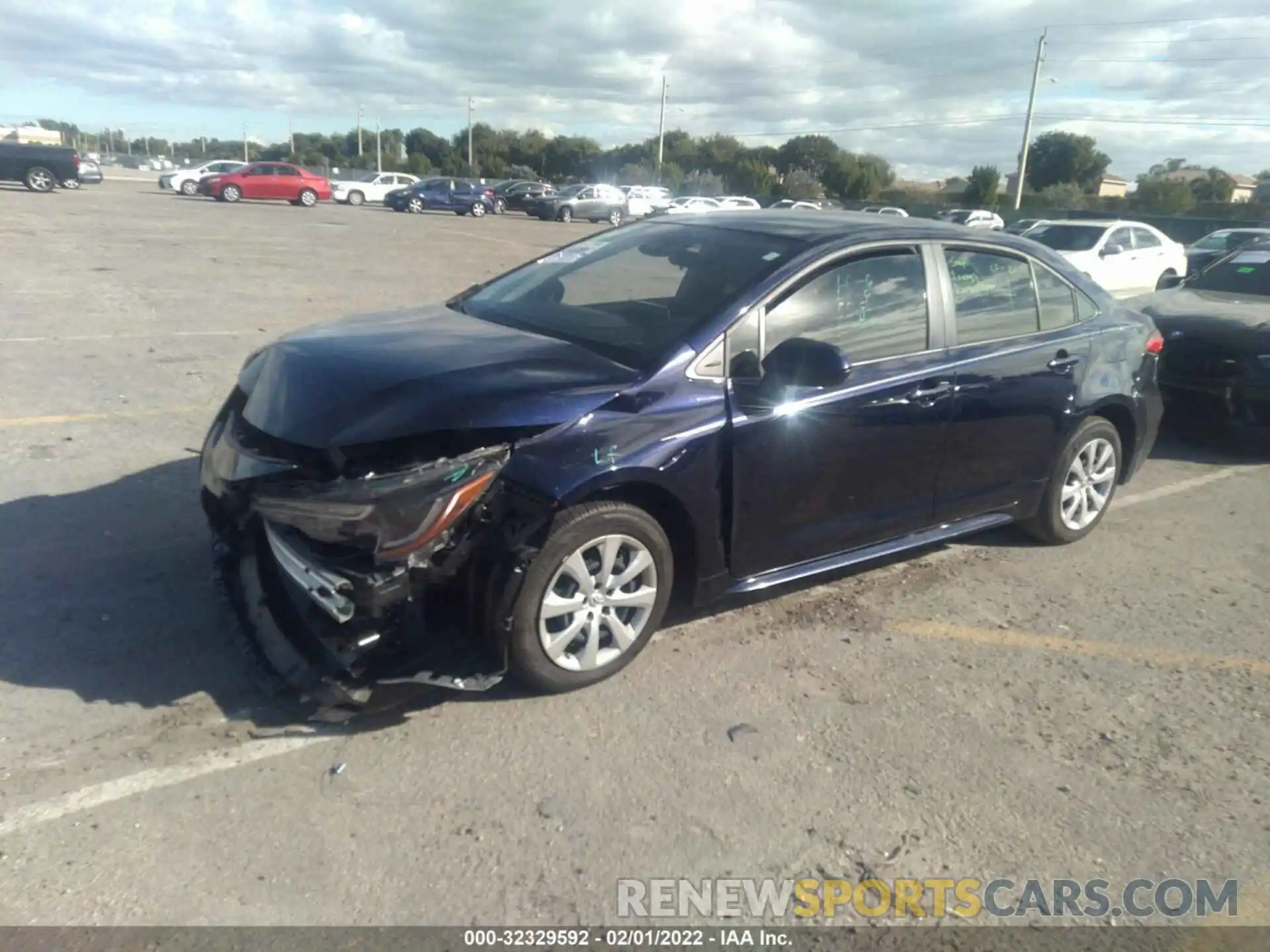 2 Photograph of a damaged car JTDEPMAE7MJ145698 TOYOTA COROLLA 2021