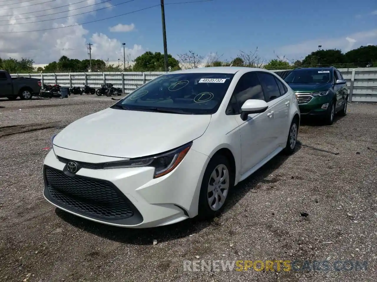 2 Photograph of a damaged car JTDEPMAE7MJ146320 TOYOTA COROLLA 2021