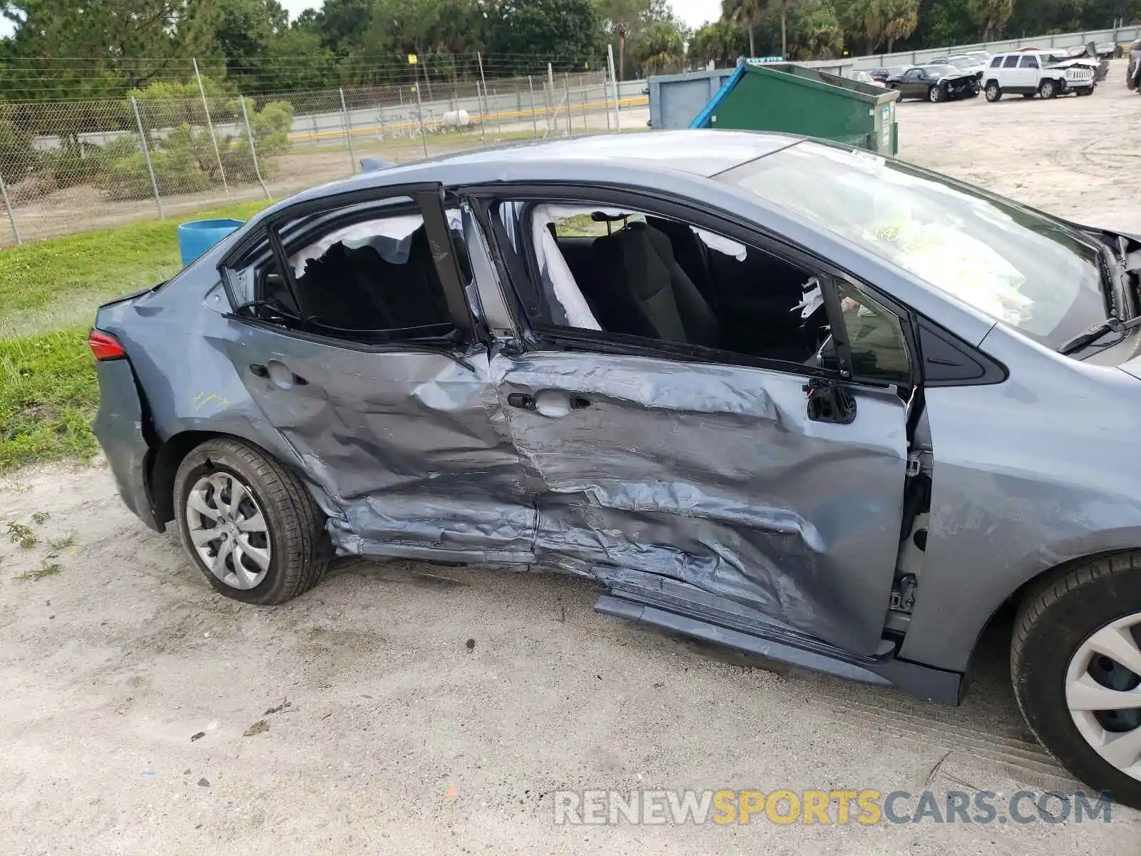 9 Photograph of a damaged car JTDEPMAE7MJ147127 TOYOTA COROLLA 2021