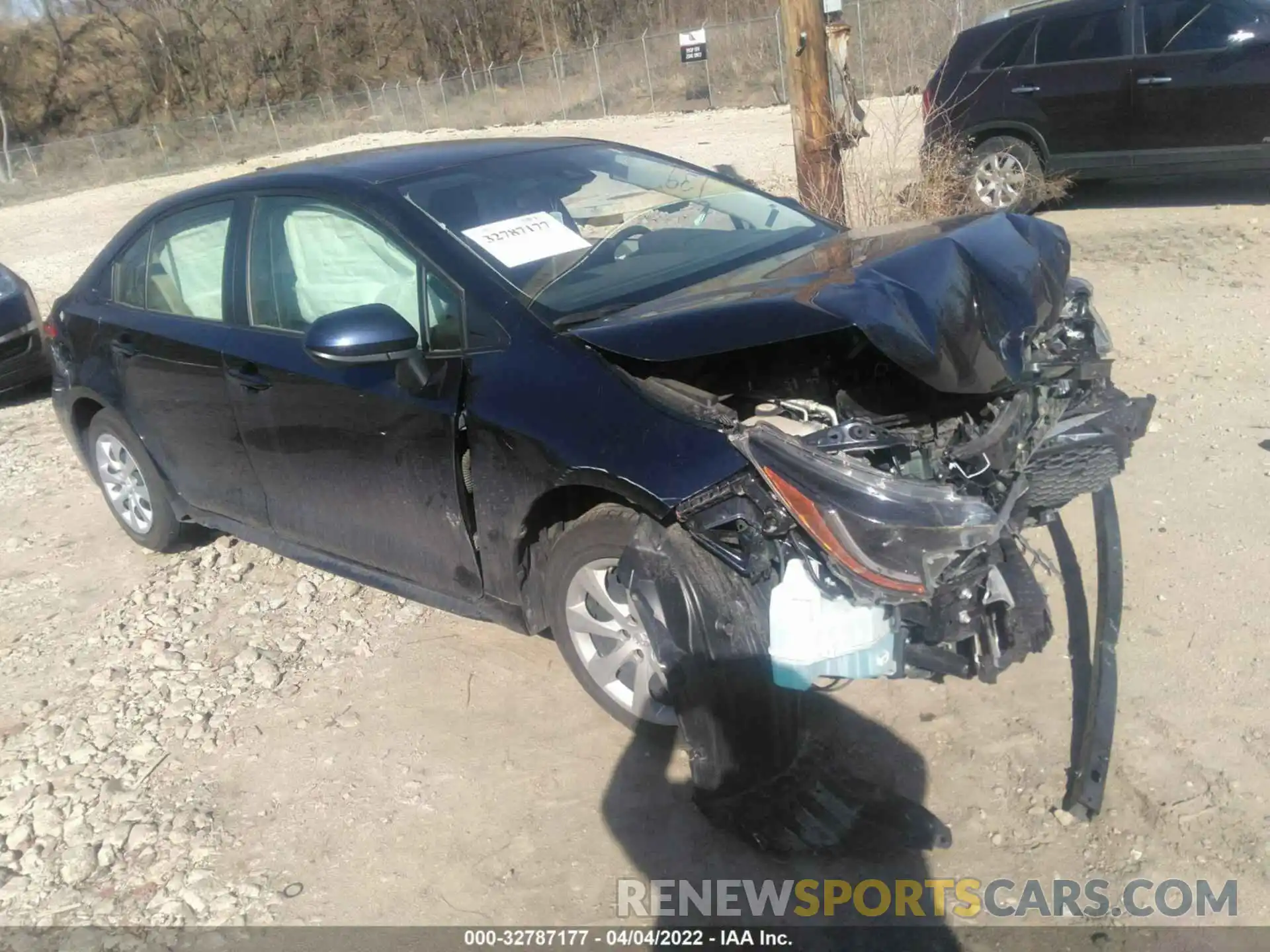 1 Photograph of a damaged car JTDEPMAE7MJ147337 TOYOTA COROLLA 2021