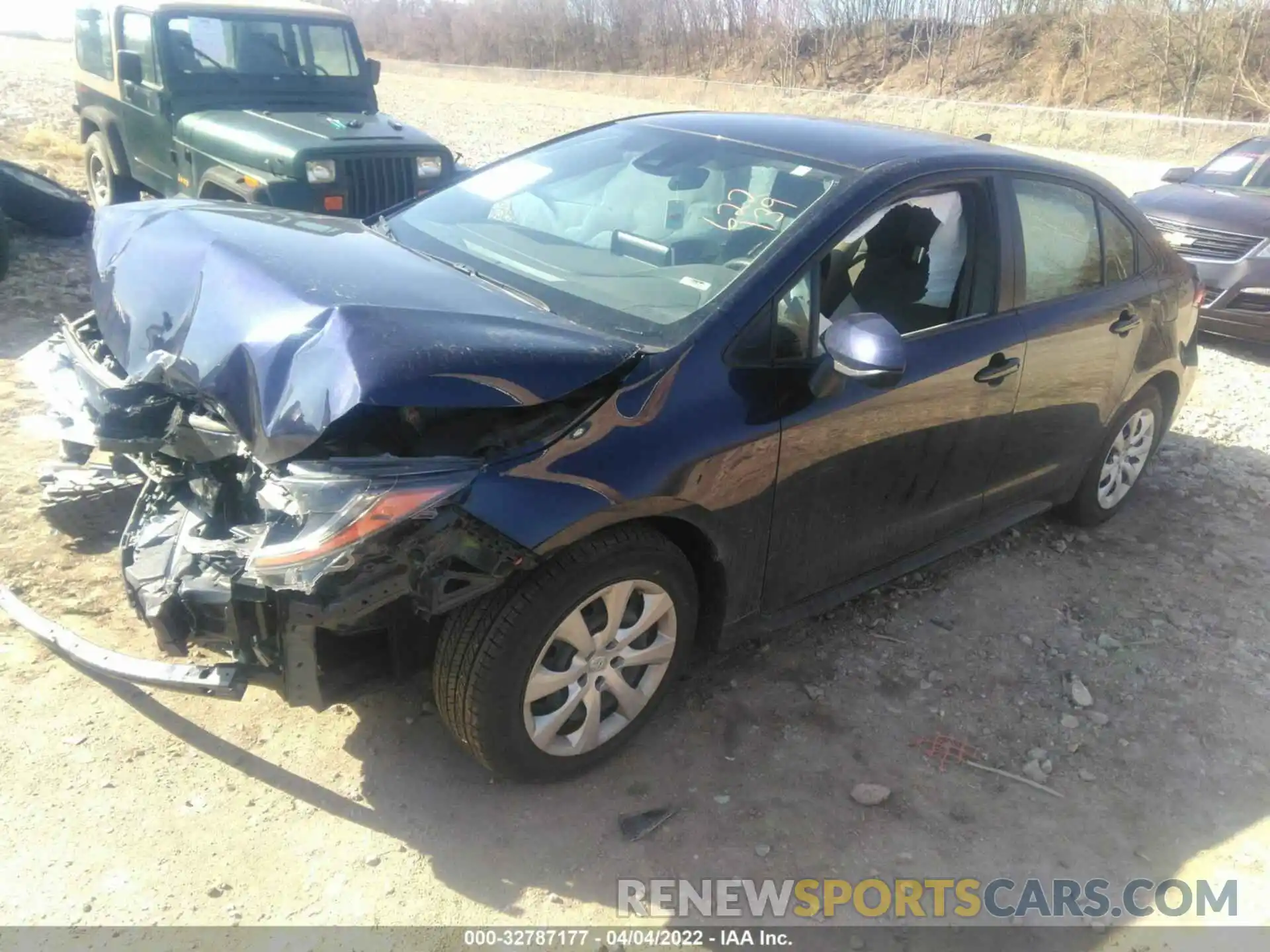 2 Photograph of a damaged car JTDEPMAE7MJ147337 TOYOTA COROLLA 2021