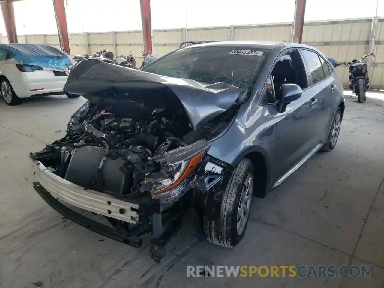 2 Photograph of a damaged car JTDEPMAE7MJ147516 TOYOTA COROLLA 2021