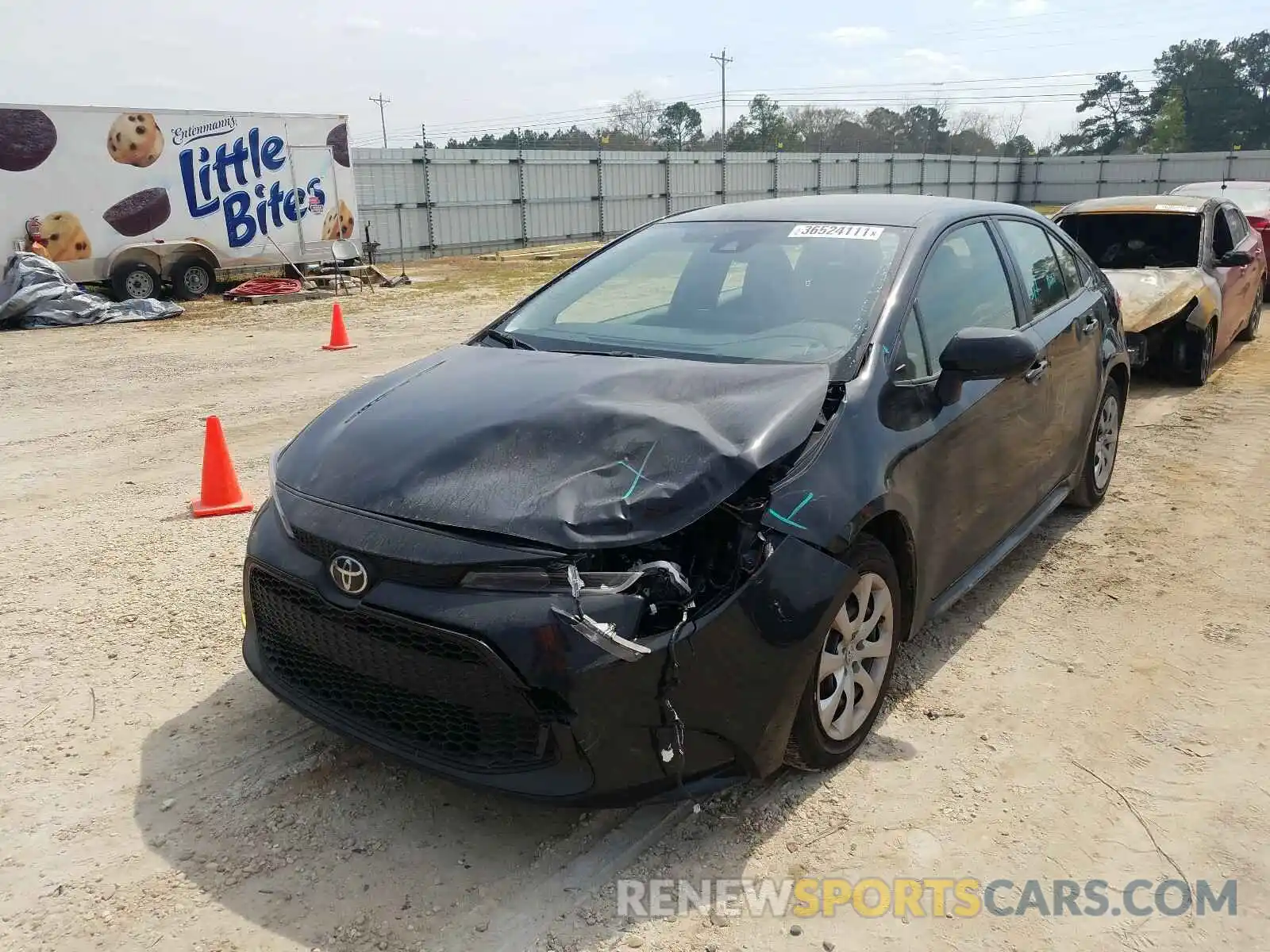 2 Photograph of a damaged car JTDEPMAE7MJ147581 TOYOTA COROLLA 2021