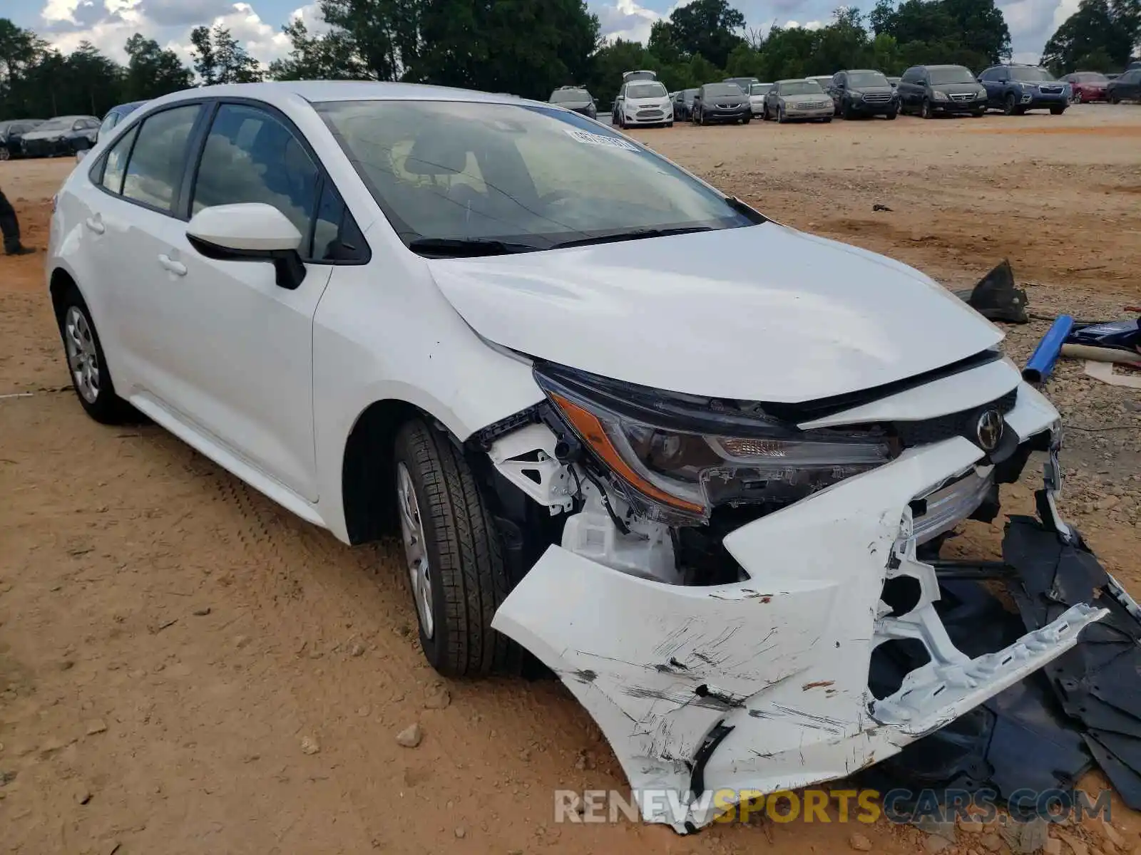 1 Photograph of a damaged car JTDEPMAE7MJ148147 TOYOTA COROLLA 2021